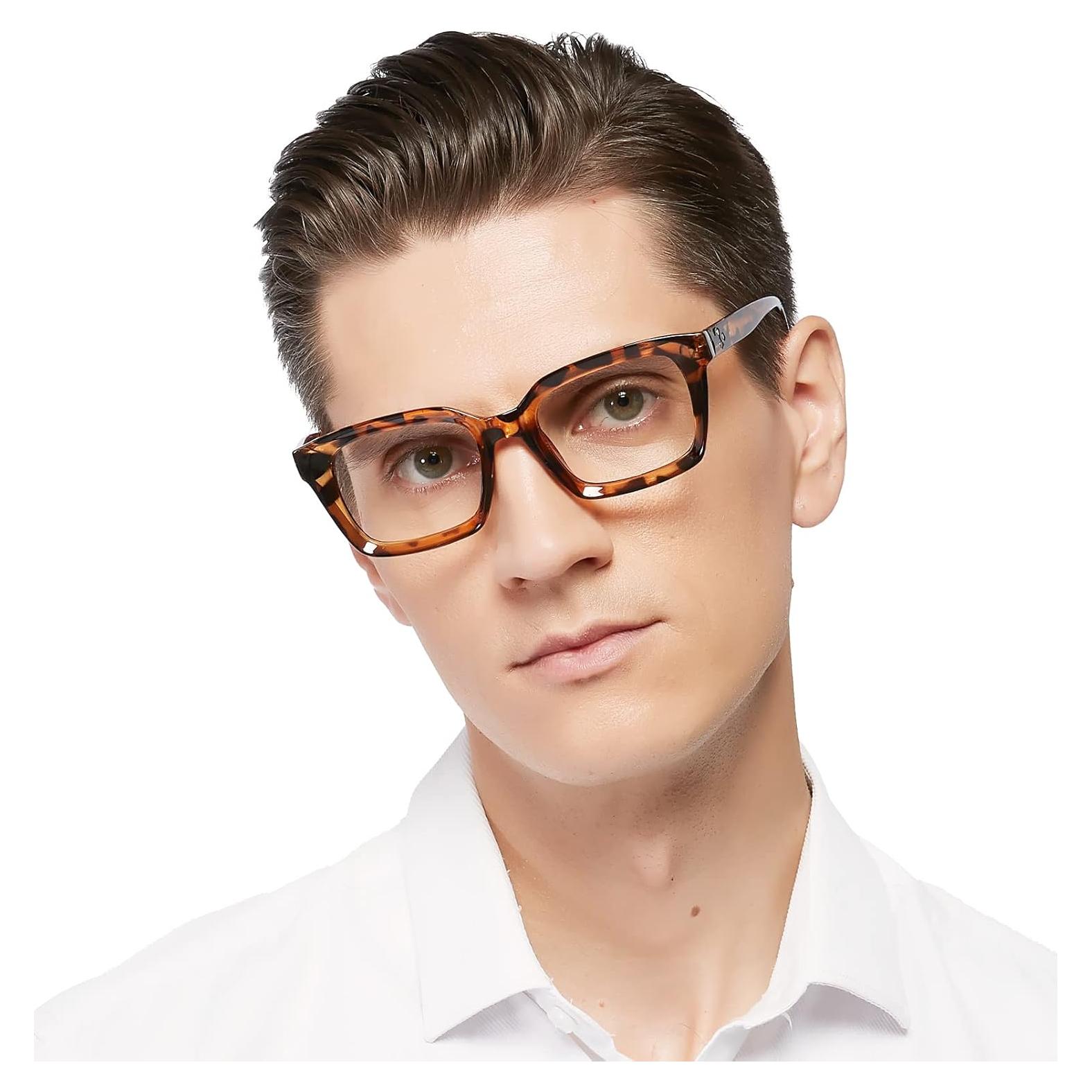 Gafas de Lectura Retro Cuadradas MARE AZZURO +2.5 Hombres