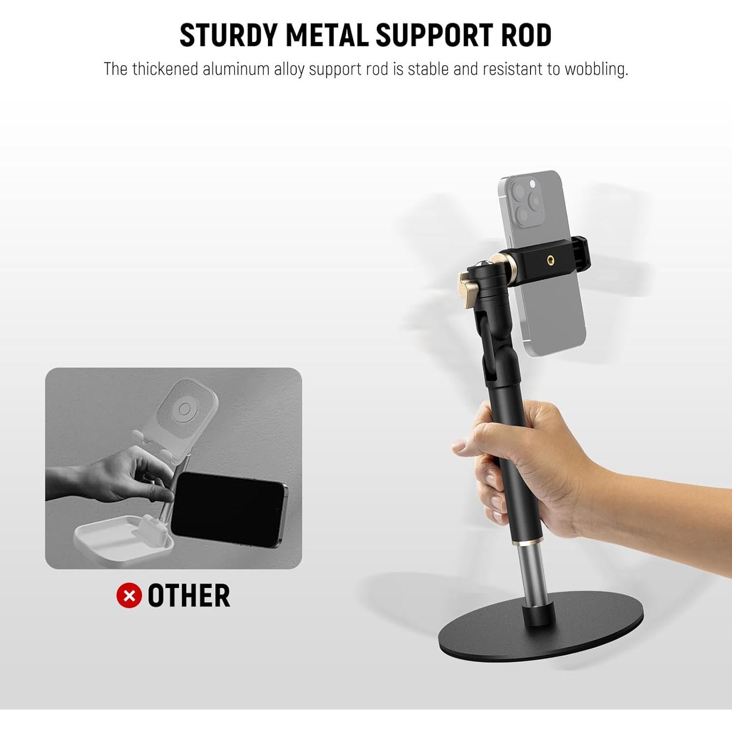 Soporte para Teléfono Móvil NEEWER MT010 Ajustable de Escritorio