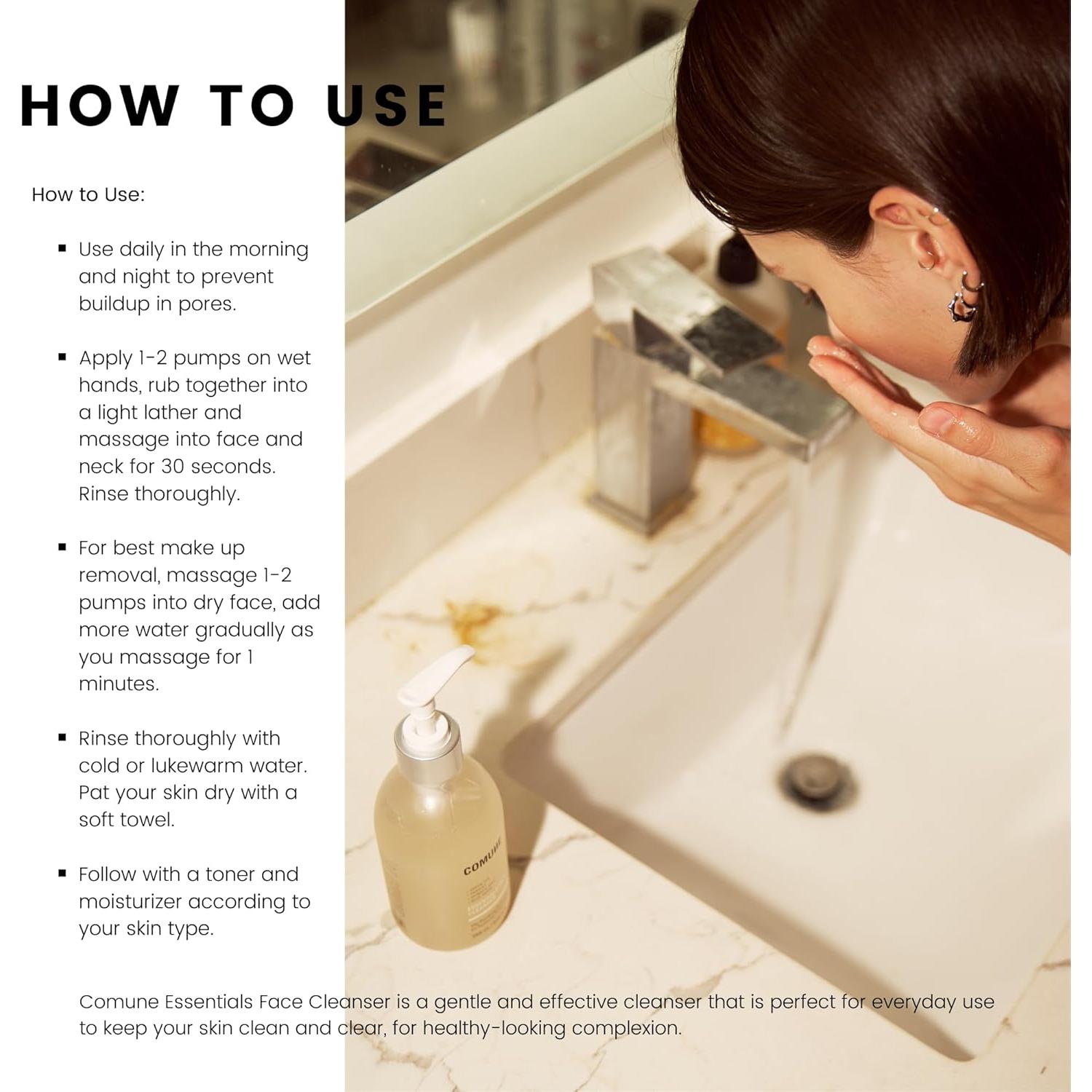 Limpiador Facial COMUNE Essentials 250 mL - Suave y Efectivo