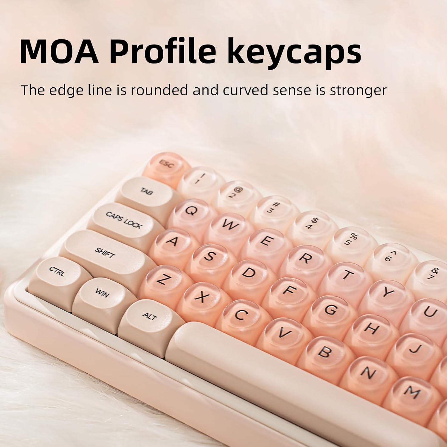 Juego de Teclas PBT MOA 130 Teclas Gradiente Rosa Coomickey