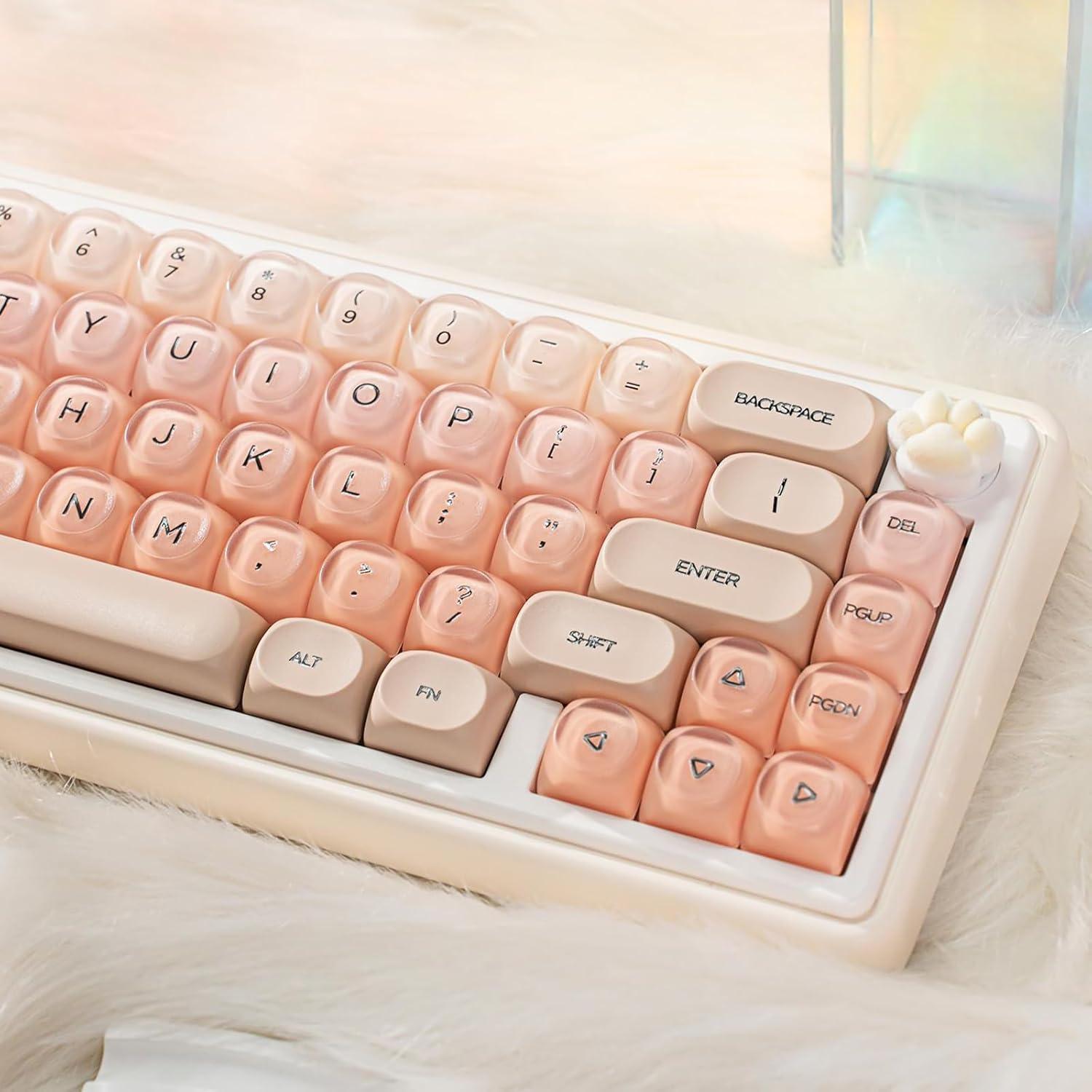 Juego de Teclas PBT MOA 130 Teclas Gradiente Rosa Coomickey