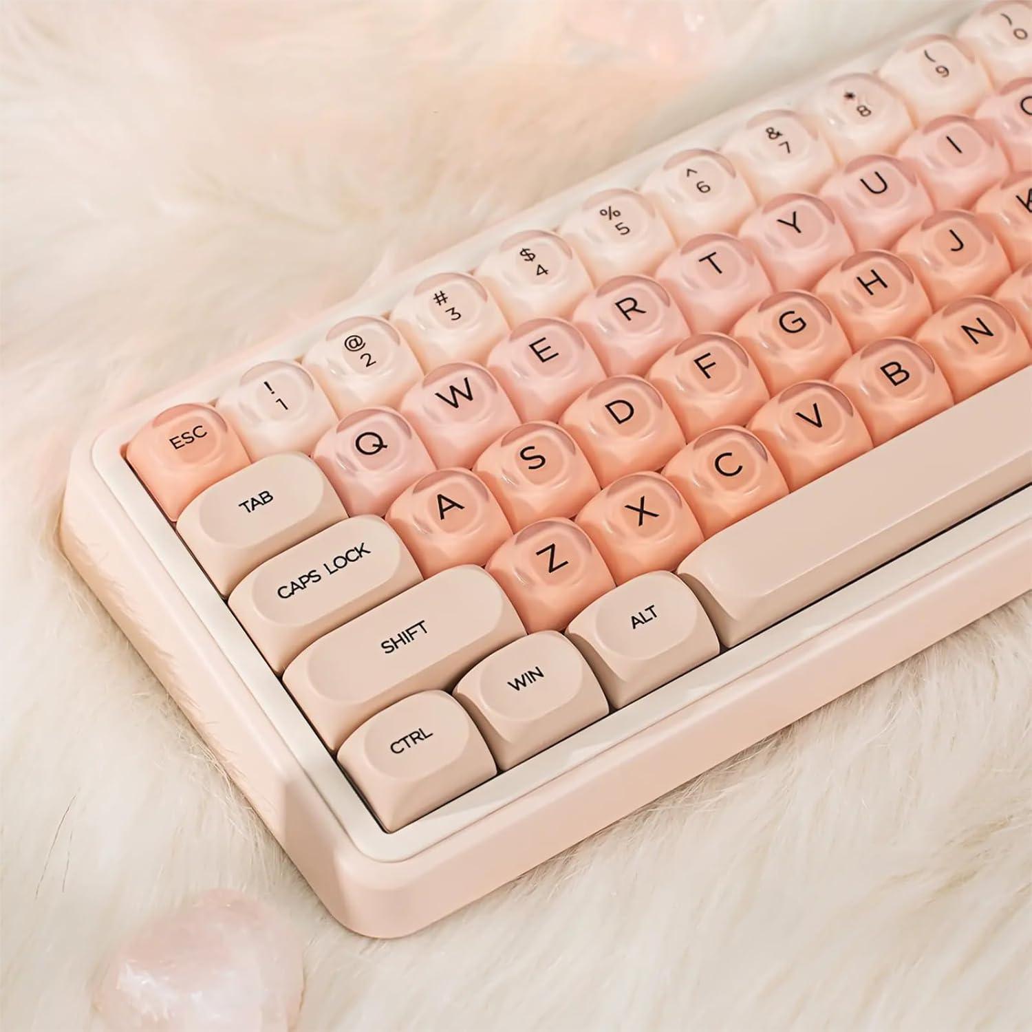 Juego de Teclas PBT MOA 130 Teclas Gradiente Rosa Coomickey