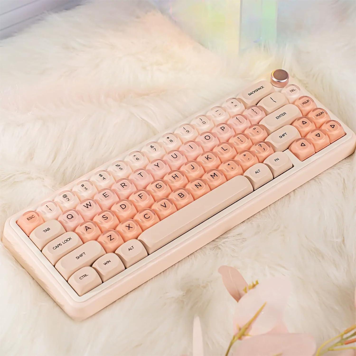 Juego de Teclas PBT MOA 130 Teclas Gradiente Rosa Coomickey