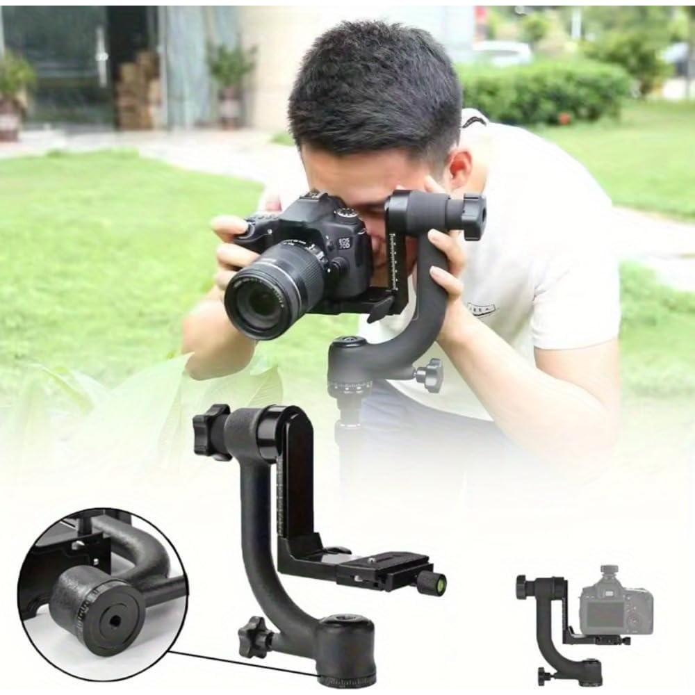 Cabezal de trípode gimbal de aluminio 360° para DSLR