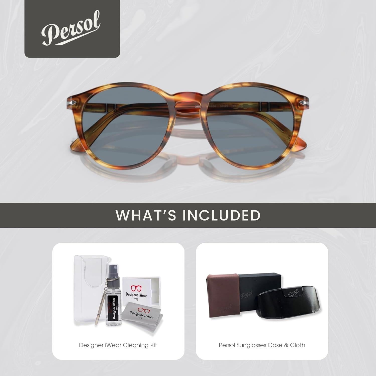 Gafas de sol Persol PO3152S para hombres + Kit iWear