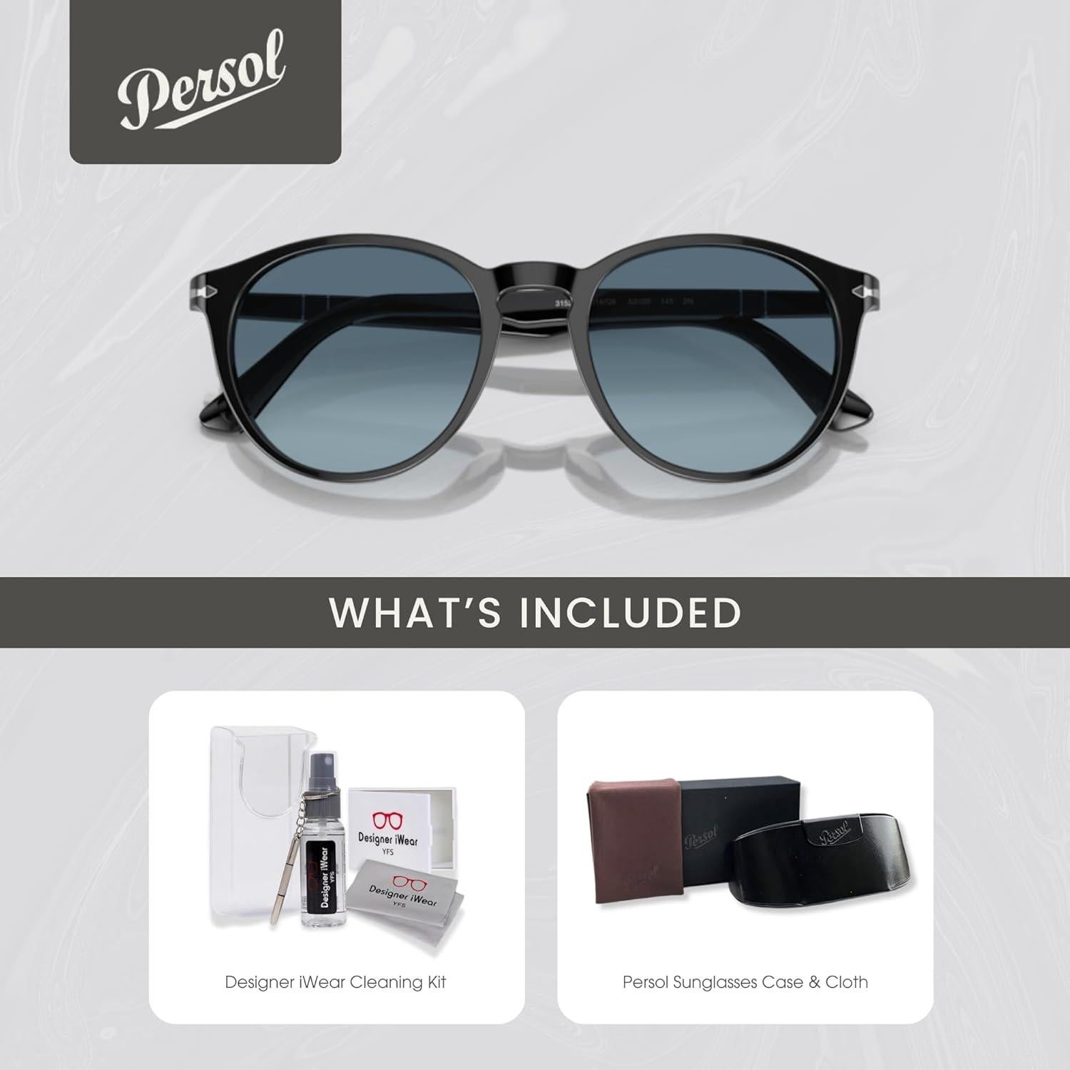 Gafas de sol Persol PO3152S para hombres + Kit iWear