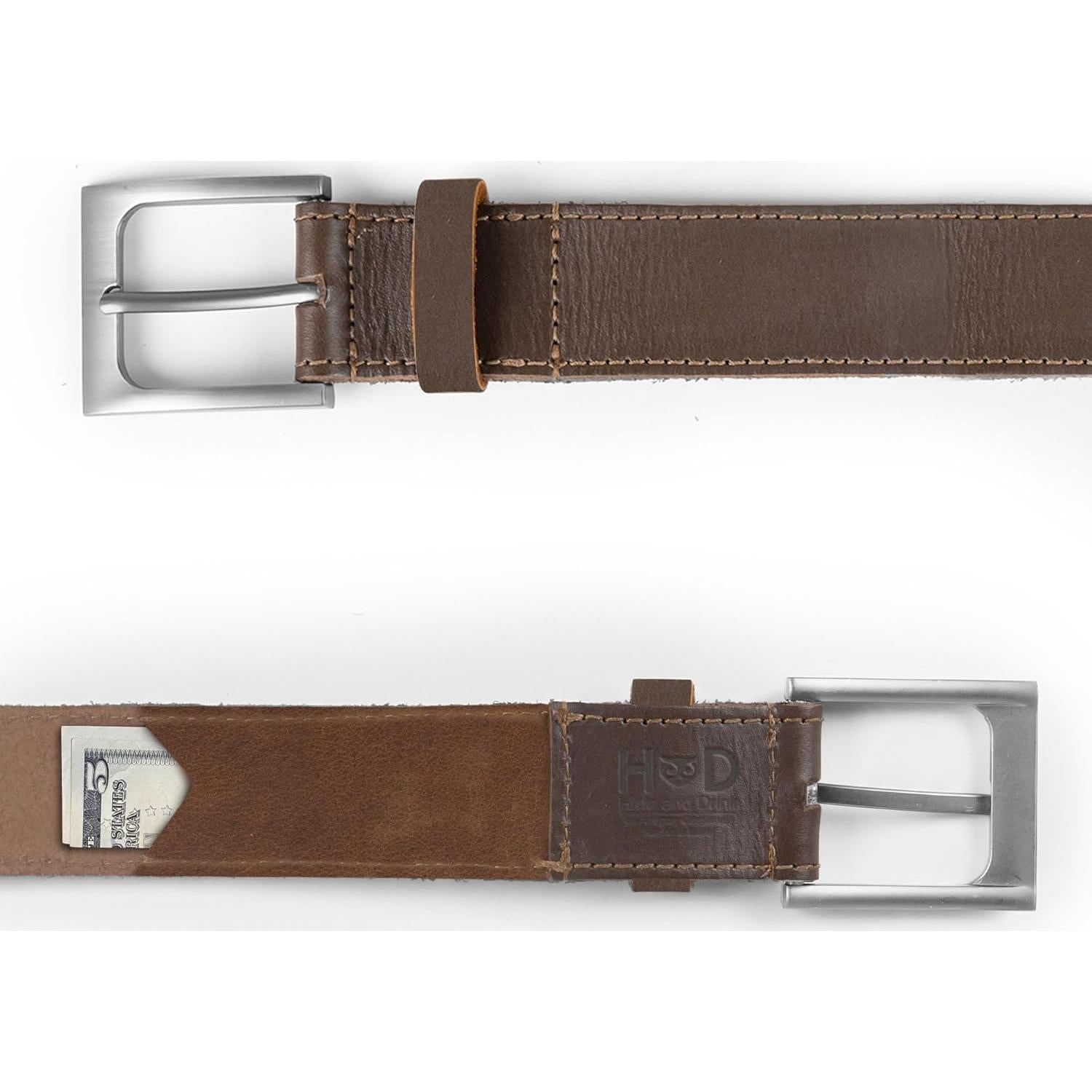 Cinturón Clásico Hide & Drink con Bolsillo Oculto 34