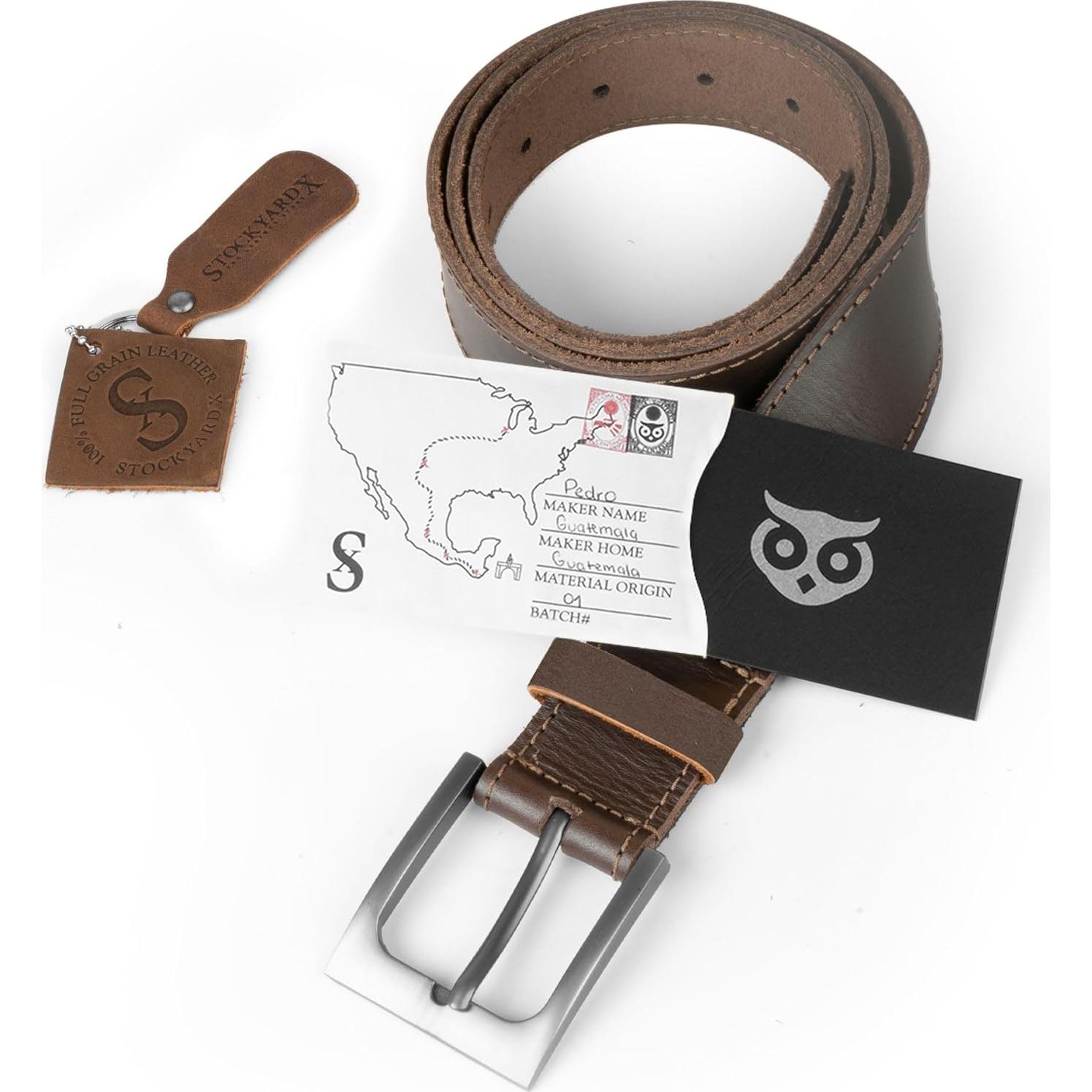 Cinturón Clásico Hide & Drink con Bolsillo Oculto 34