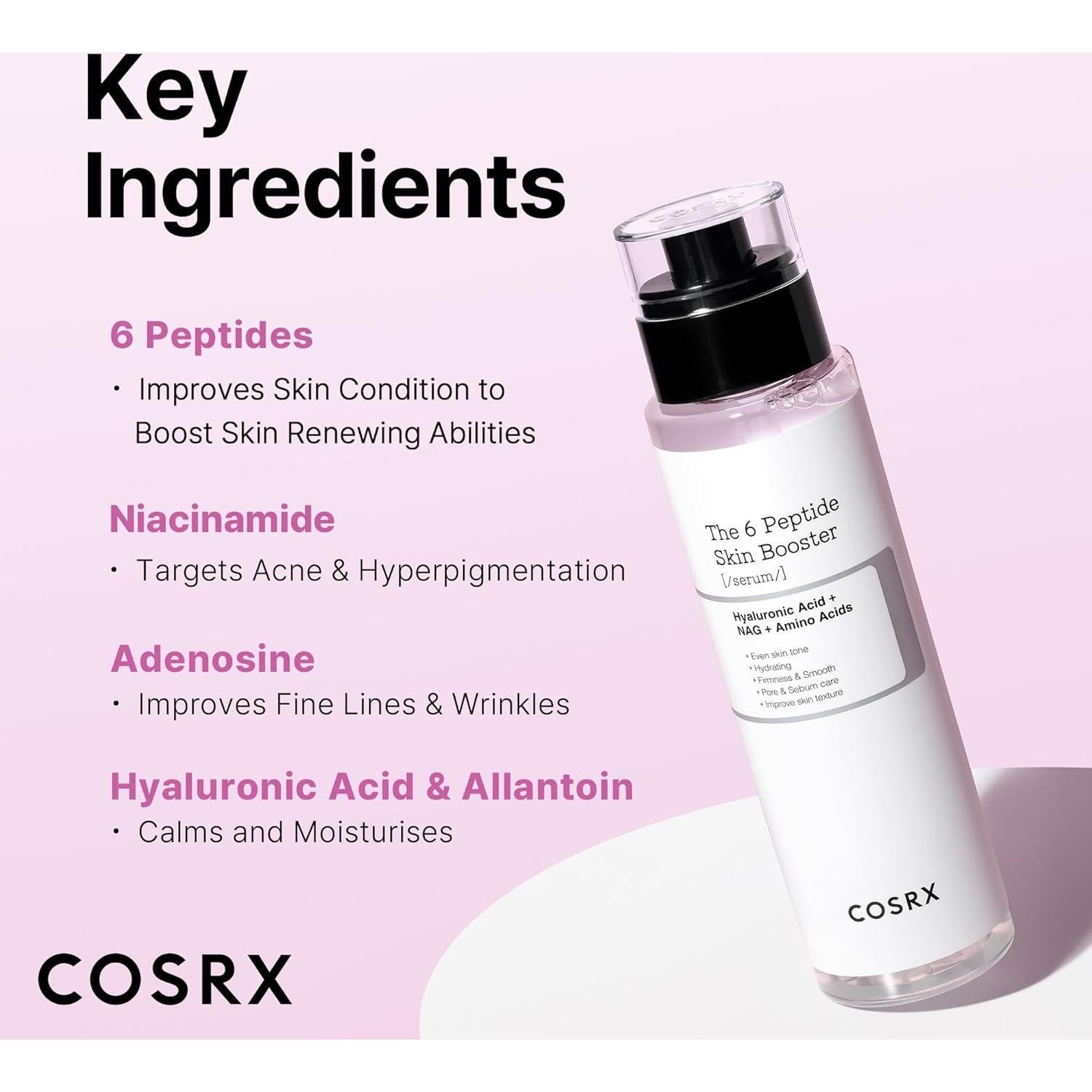 Suero Tonificante COSRX 6X con Péptidos y Niacinamida 150ml