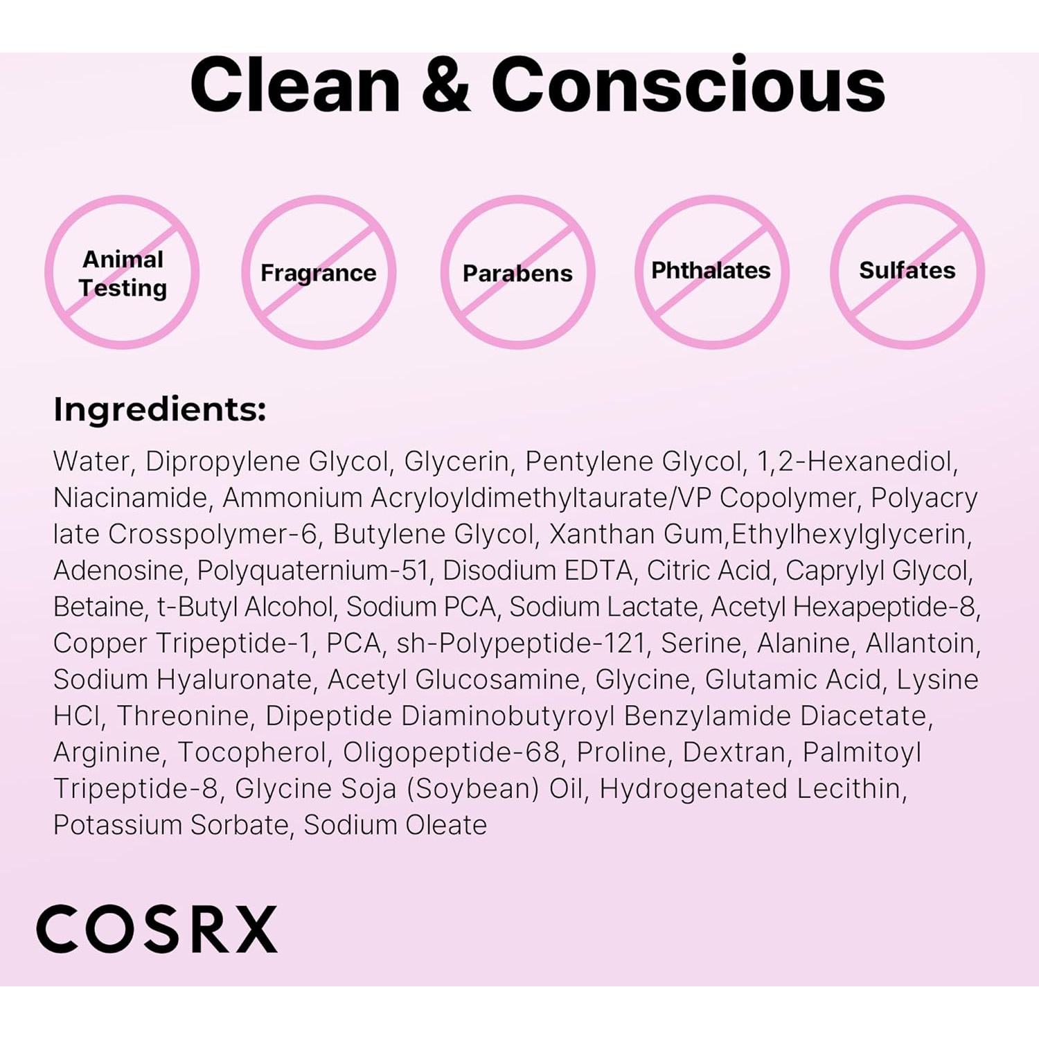 Suero Tonificante COSRX 6X con Péptidos y Niacinamida 150ml