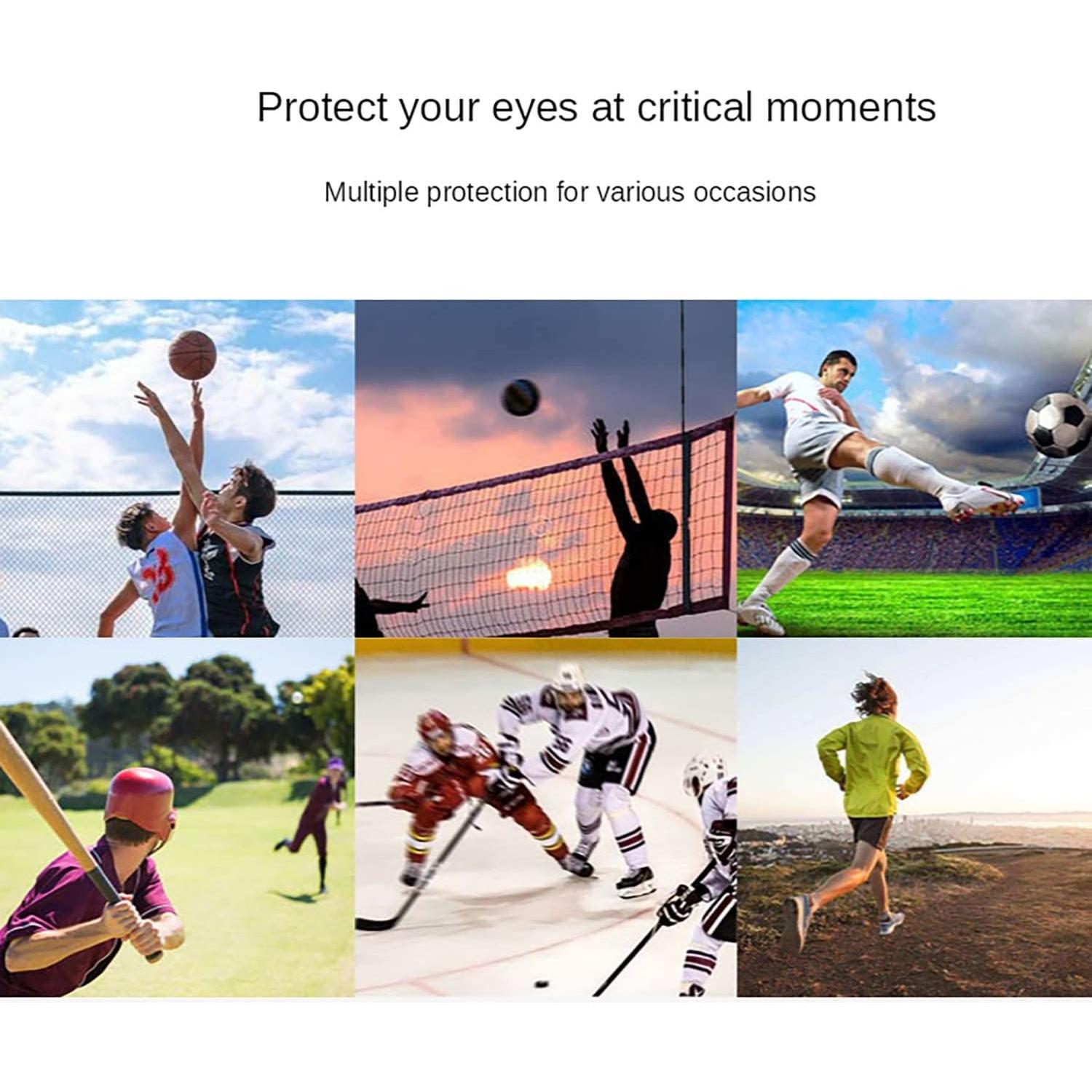 Gafas de Baloncesto de Protección PC para Adultos Unisex