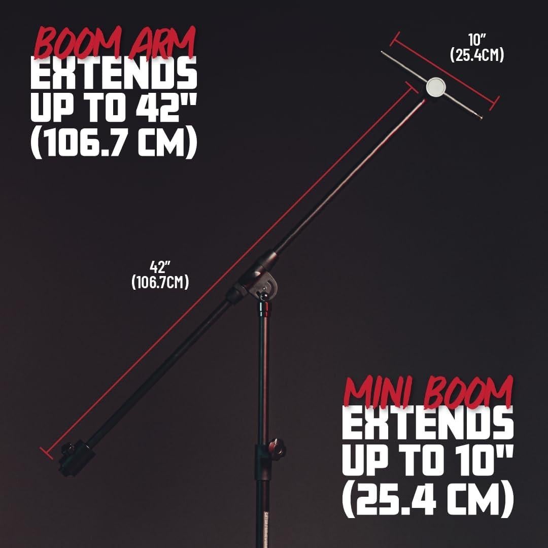 Soporte de Micrófono Boom Gator Rok-It Ajustable 134.6-208.3 cm