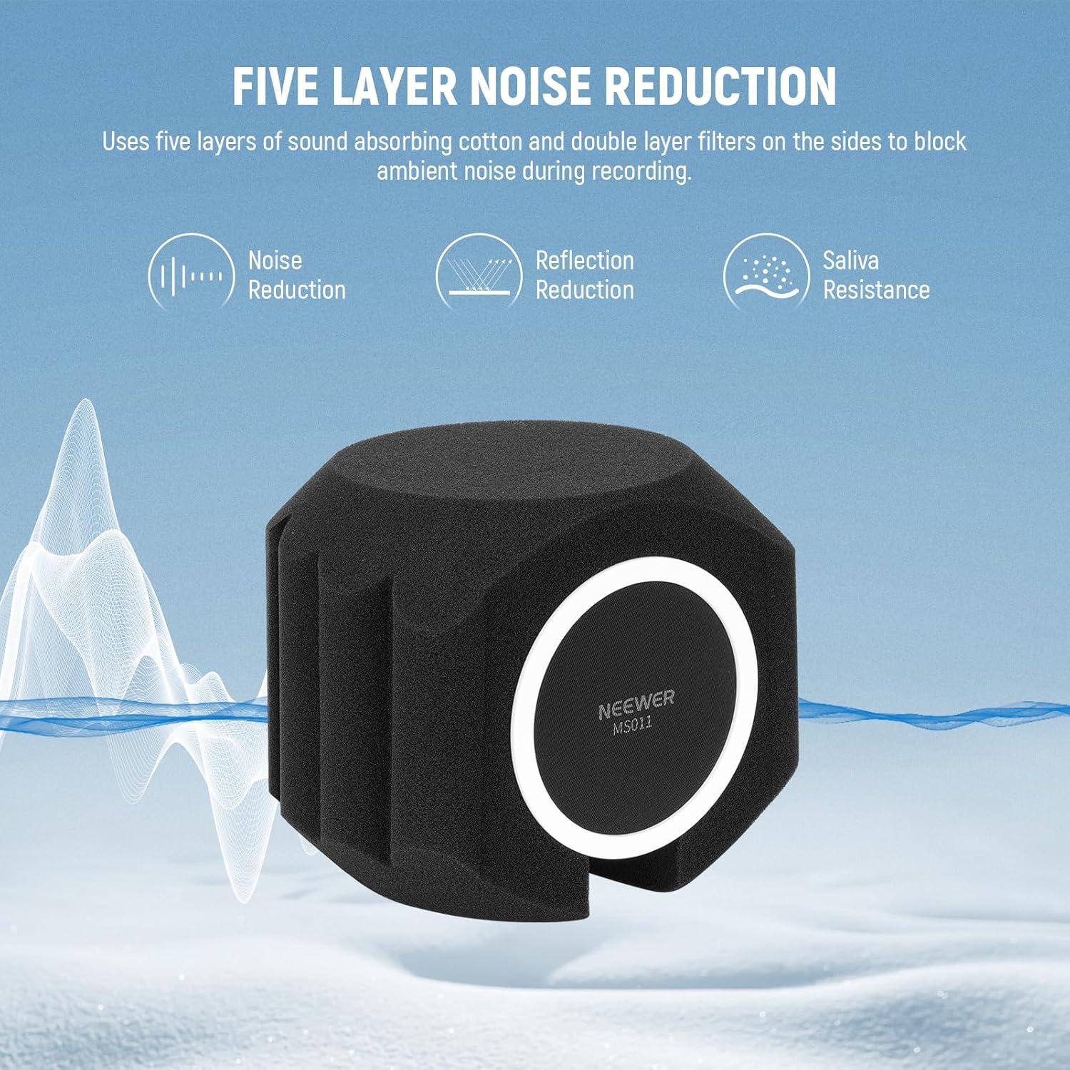 Soporte de Micrófono NEEWER MS006 + Filtro Pop MS011 1.5 kg