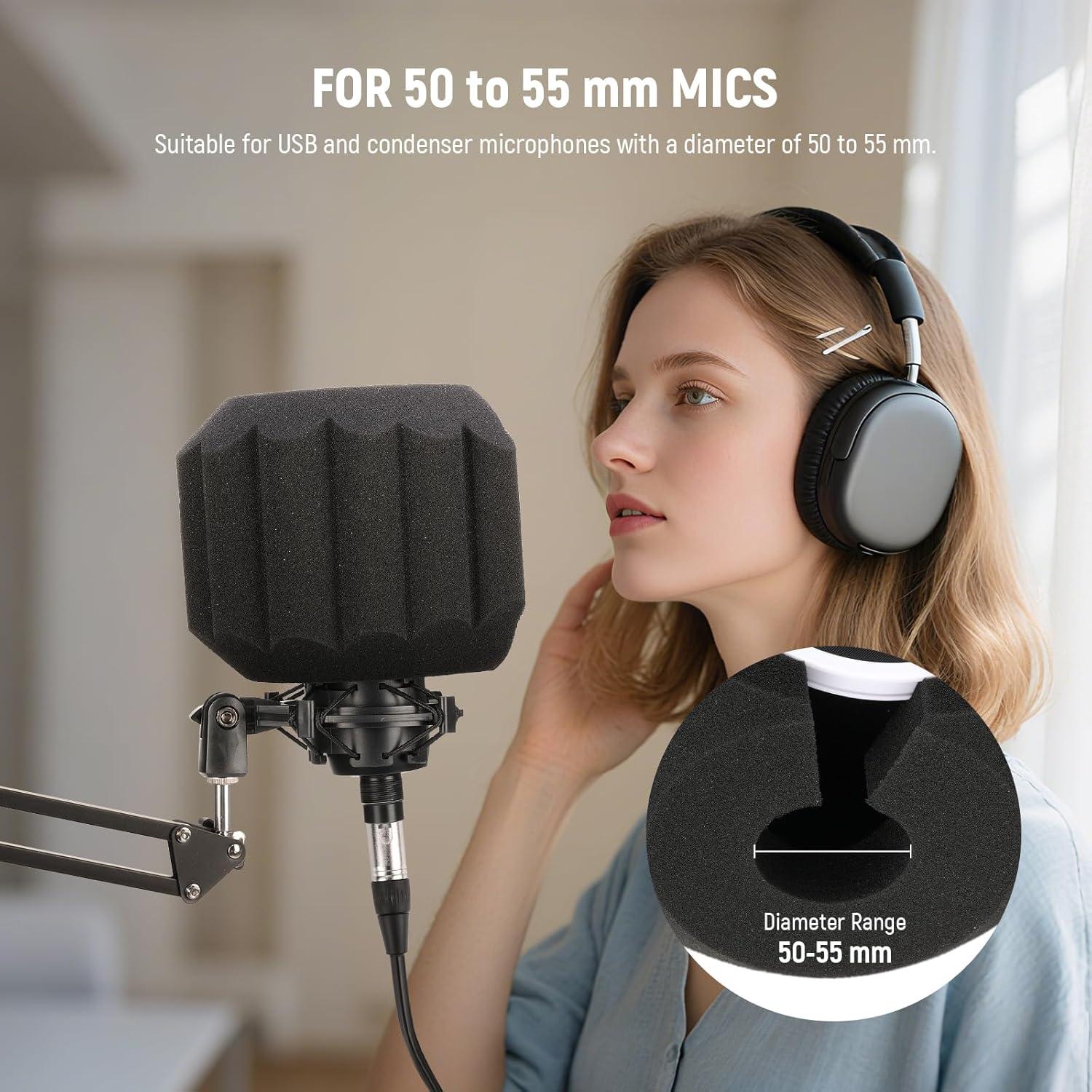 Soporte de Micrófono NEEWER MS006 + Filtro Pop MS011 1.5 kg