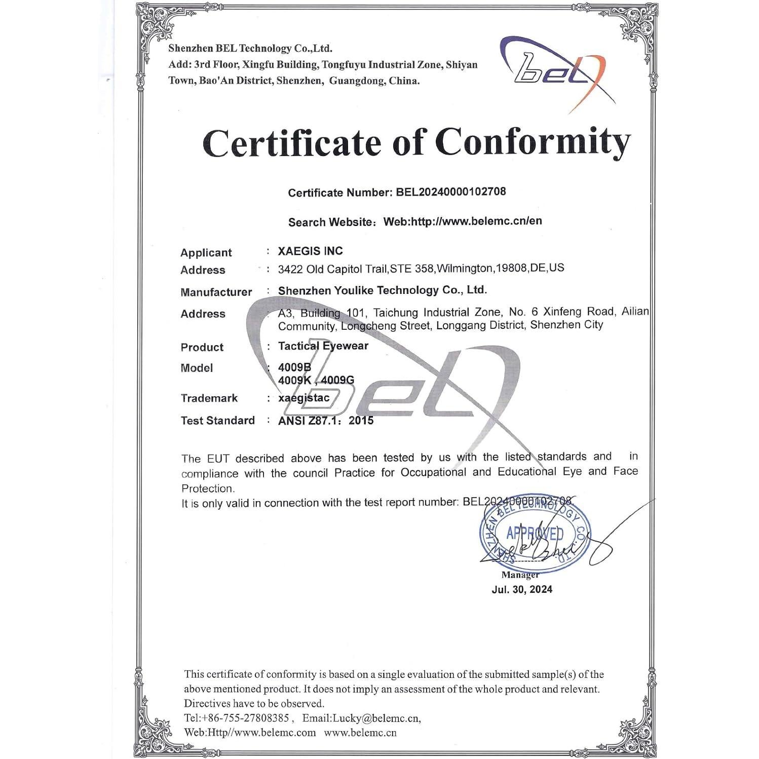 Gafas Tácticas Xaegistac 3 Lentes Intercambiables Unisex