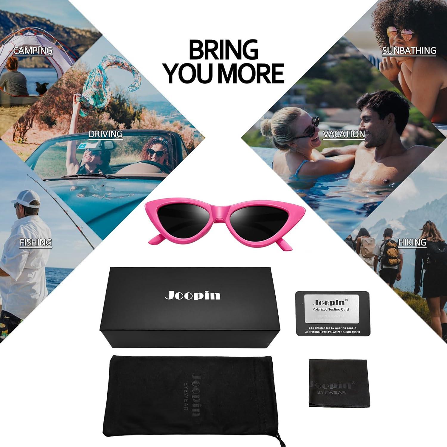 Gafas de sol Joopin ojo de gato polarizadas UV400 rosa