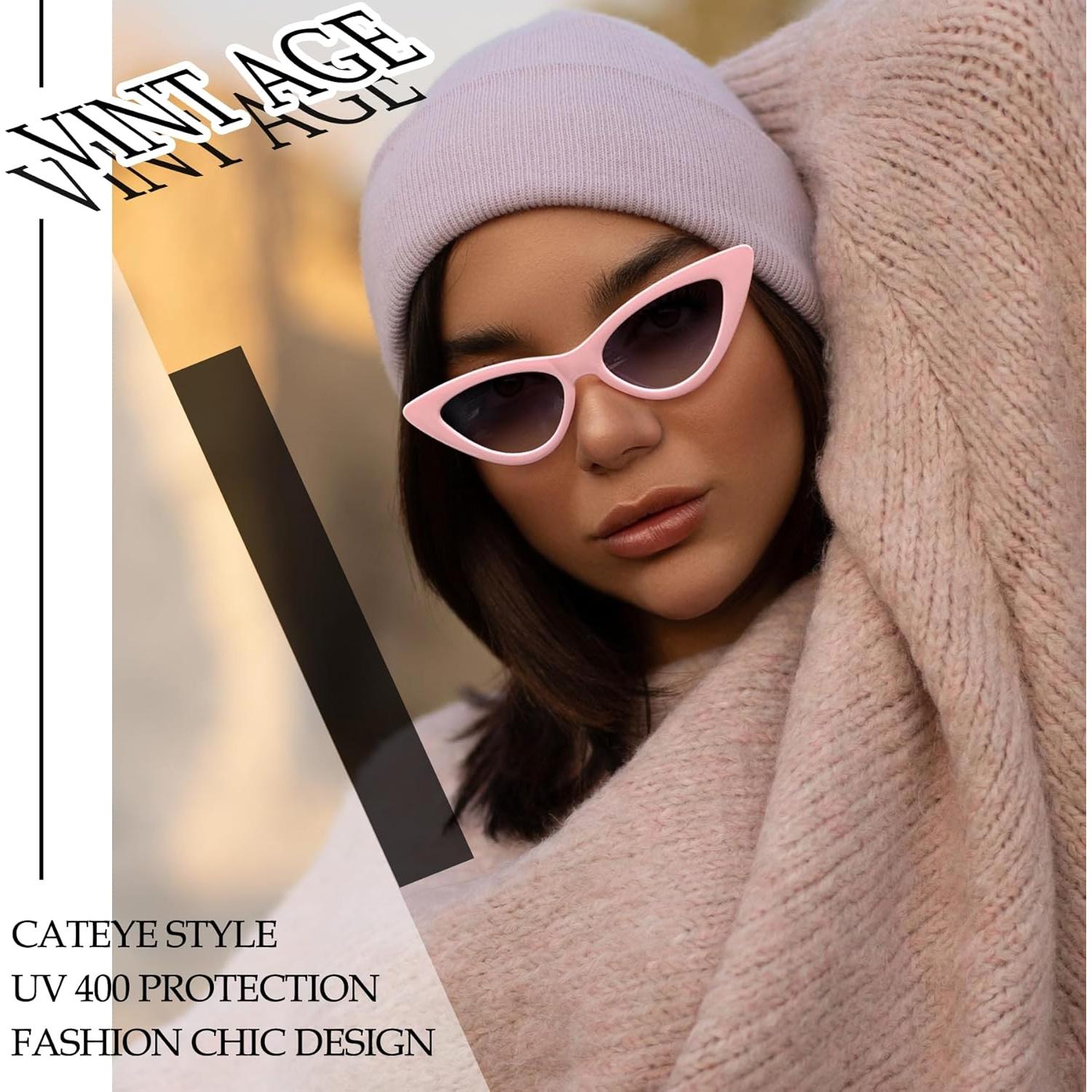 Gafas de sol cat eye Joopin UV400 polarizadas rosa