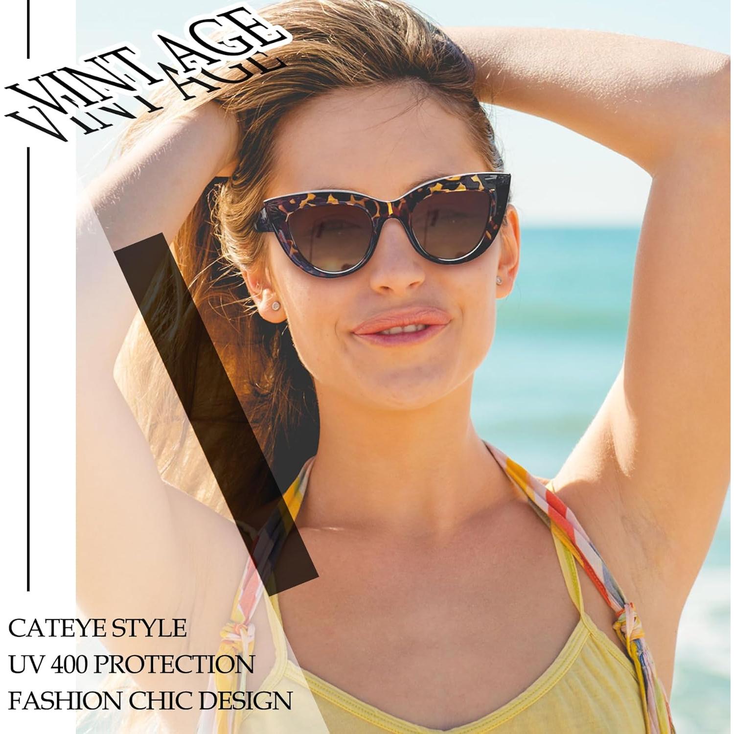 Gafas de sol Joopin ojo de gato polarizadas marrón