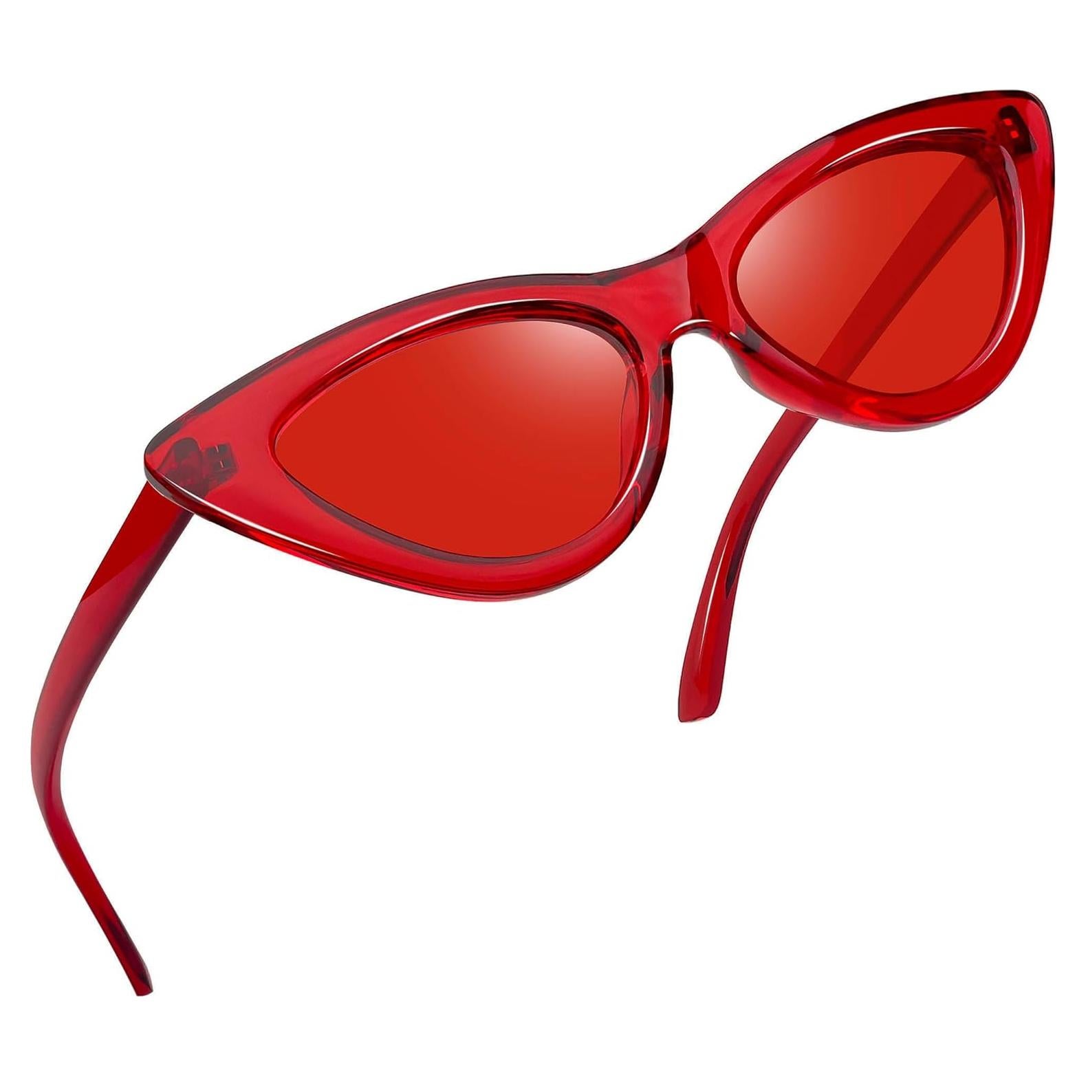 Gafas de sol Joopin ojo de gato rojas UV400 para mujeres