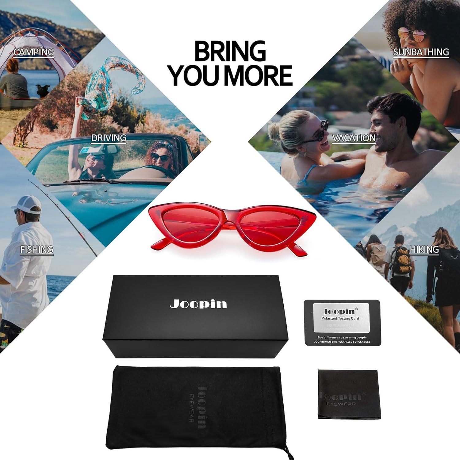 Gafas de sol Joopin ojo de gato rojas UV400 para mujeres