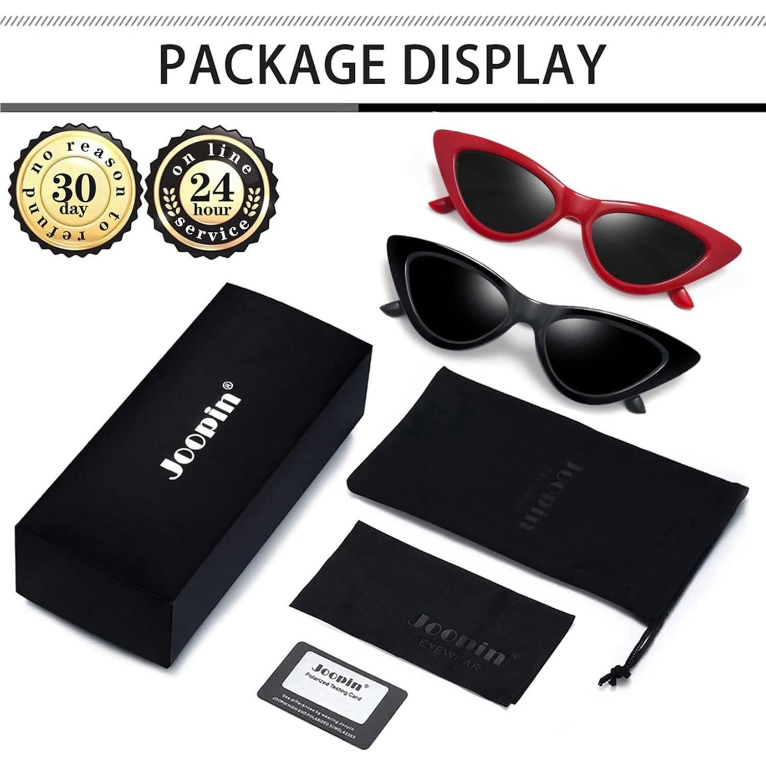 Gafas de sol cat eye Joopin UV400 polarizadas para mujeres