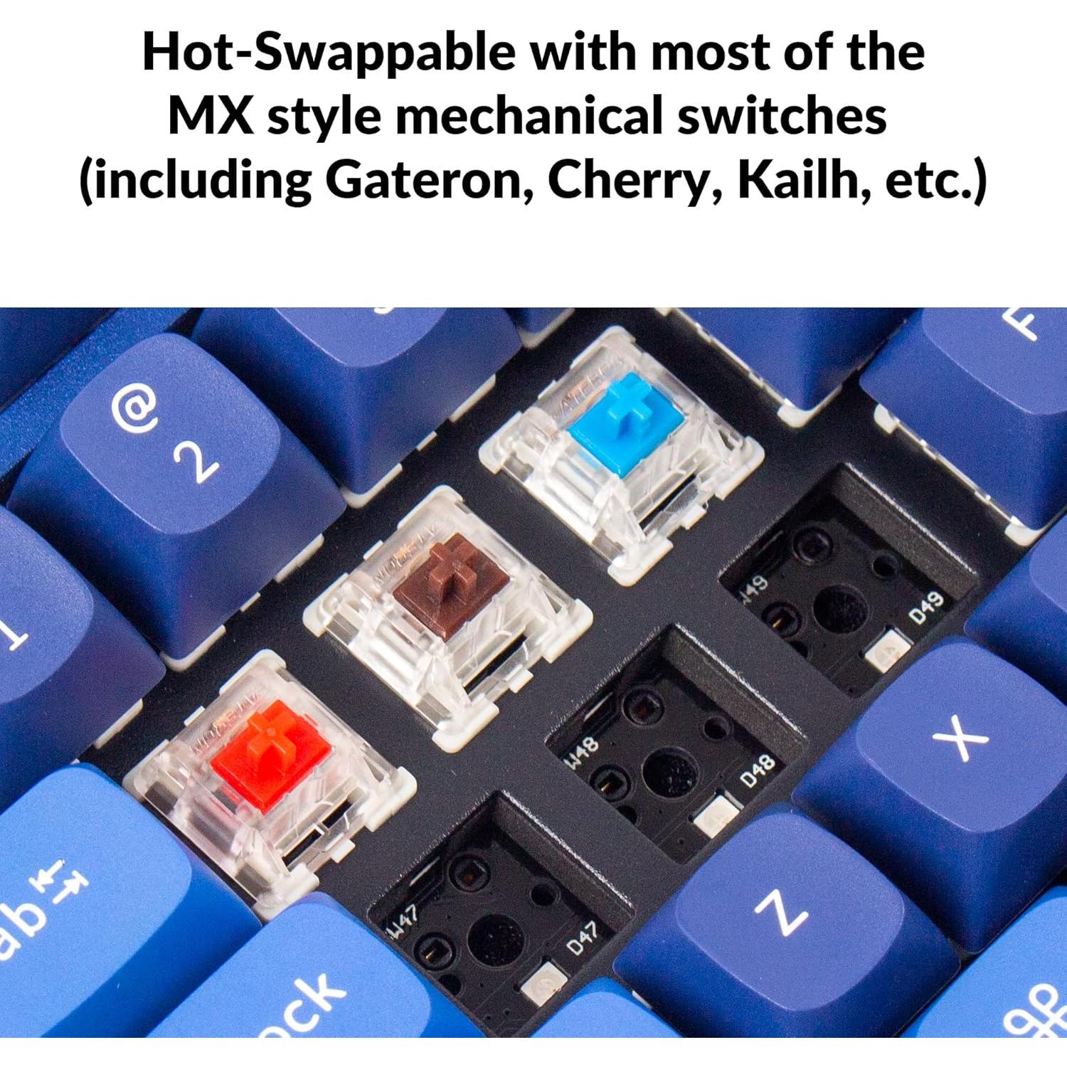 Teclado Mecánico Keychron Q1 RGB 75% Personalizable Azul