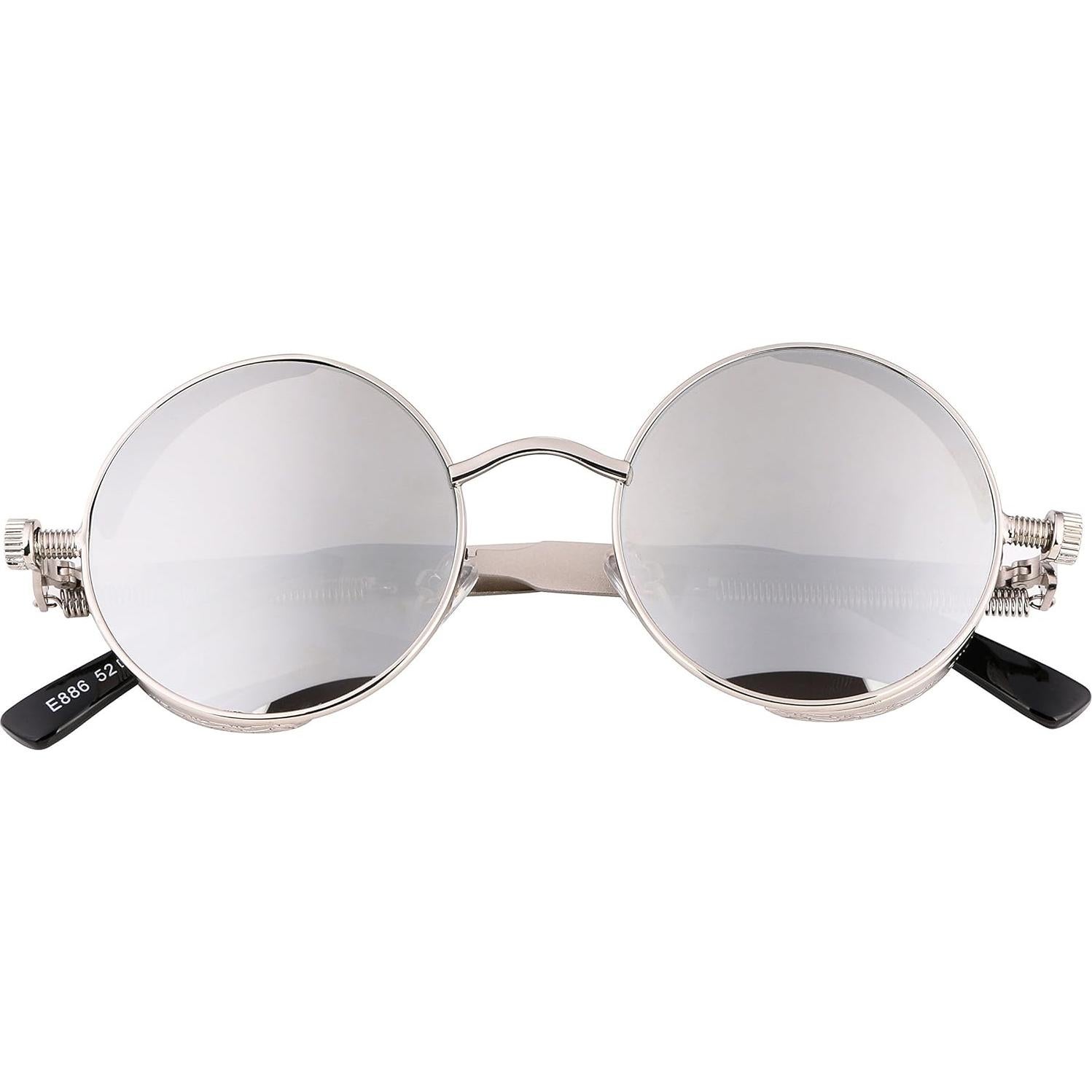 Gafas de Sol Retro Steampunk FEISEDY Modelo B1857 Plata