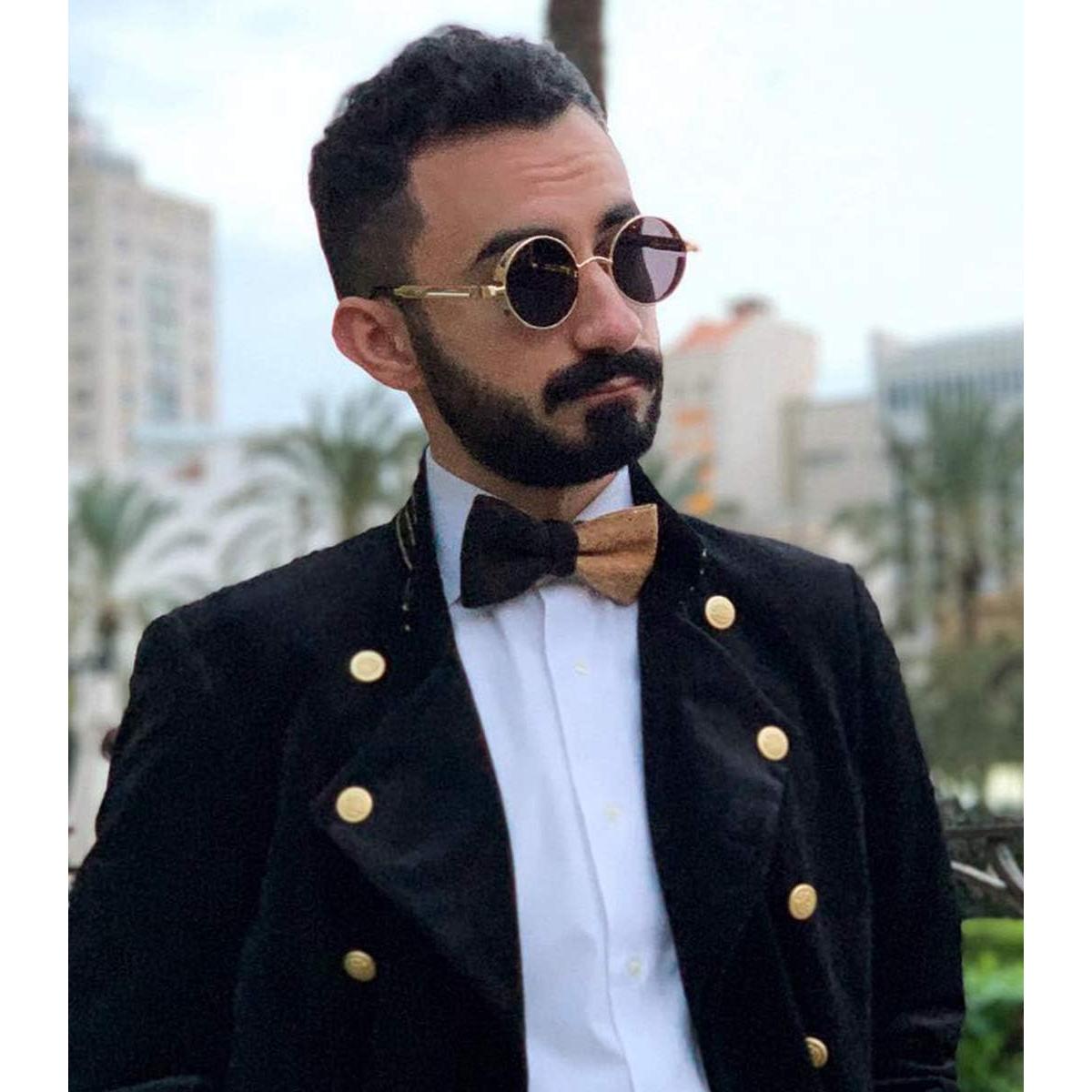 Gafas de Sol Retro Steampunk FEISEDY Metalicas Plata 4.83cm