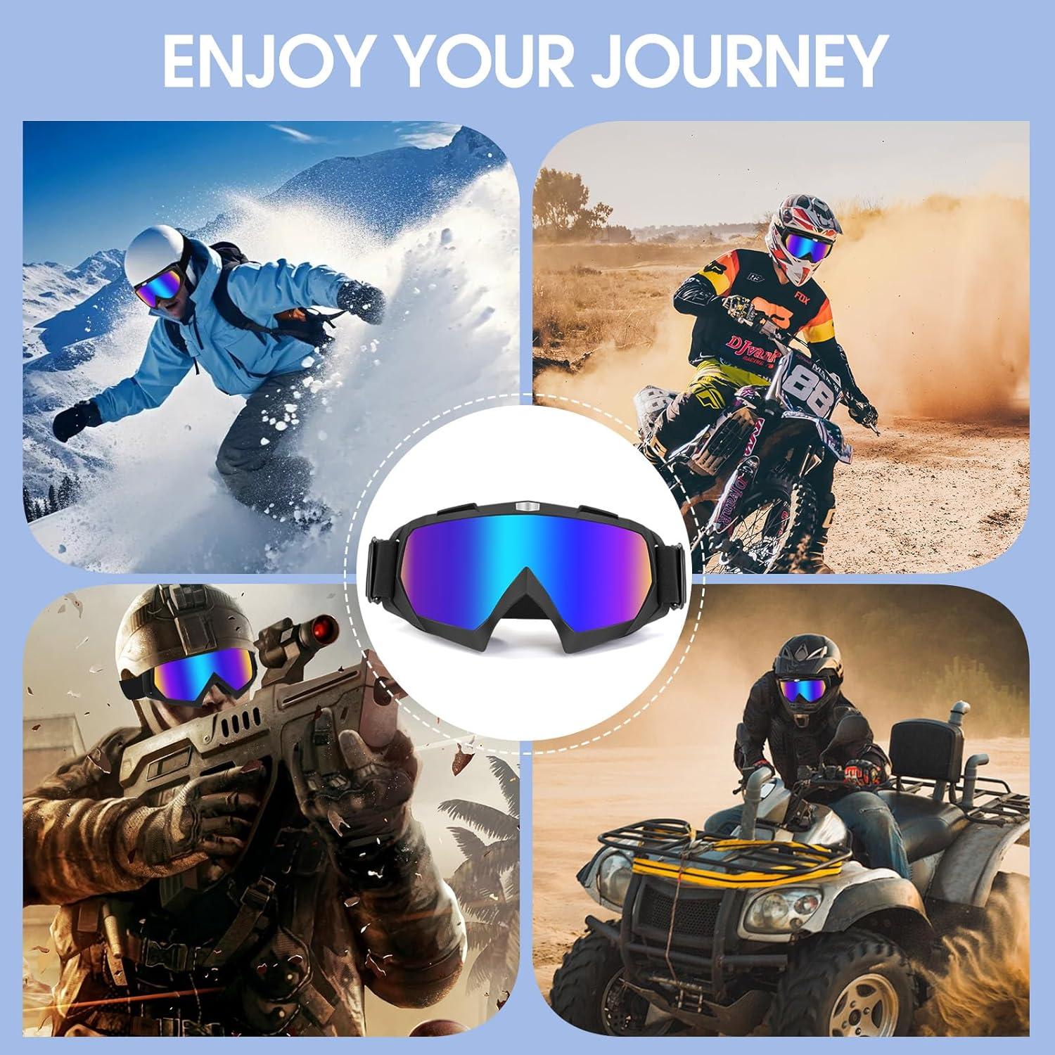 Gafas de Motocicleta Lievermo 2 Paquete ATV Off-Road