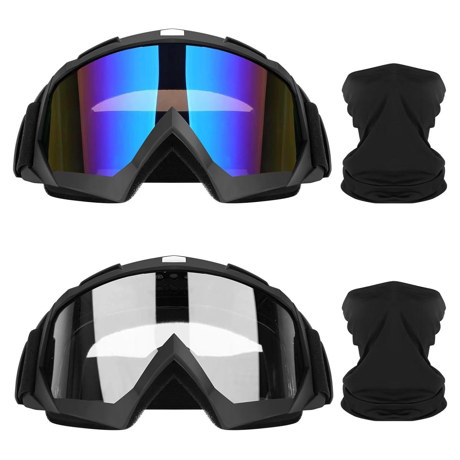 Gafas de Motocicleta Lievermo 2 Paquete ATV Off-Road