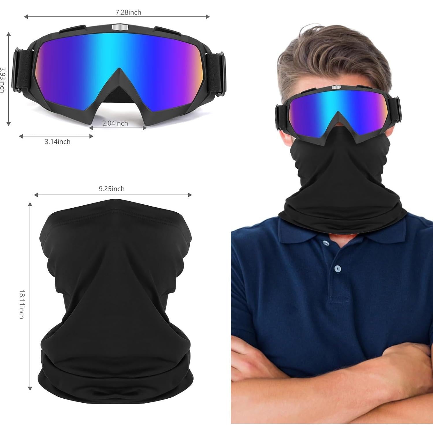 Gafas de Motocicleta Lievermo 2 Paquete ATV Off-Road