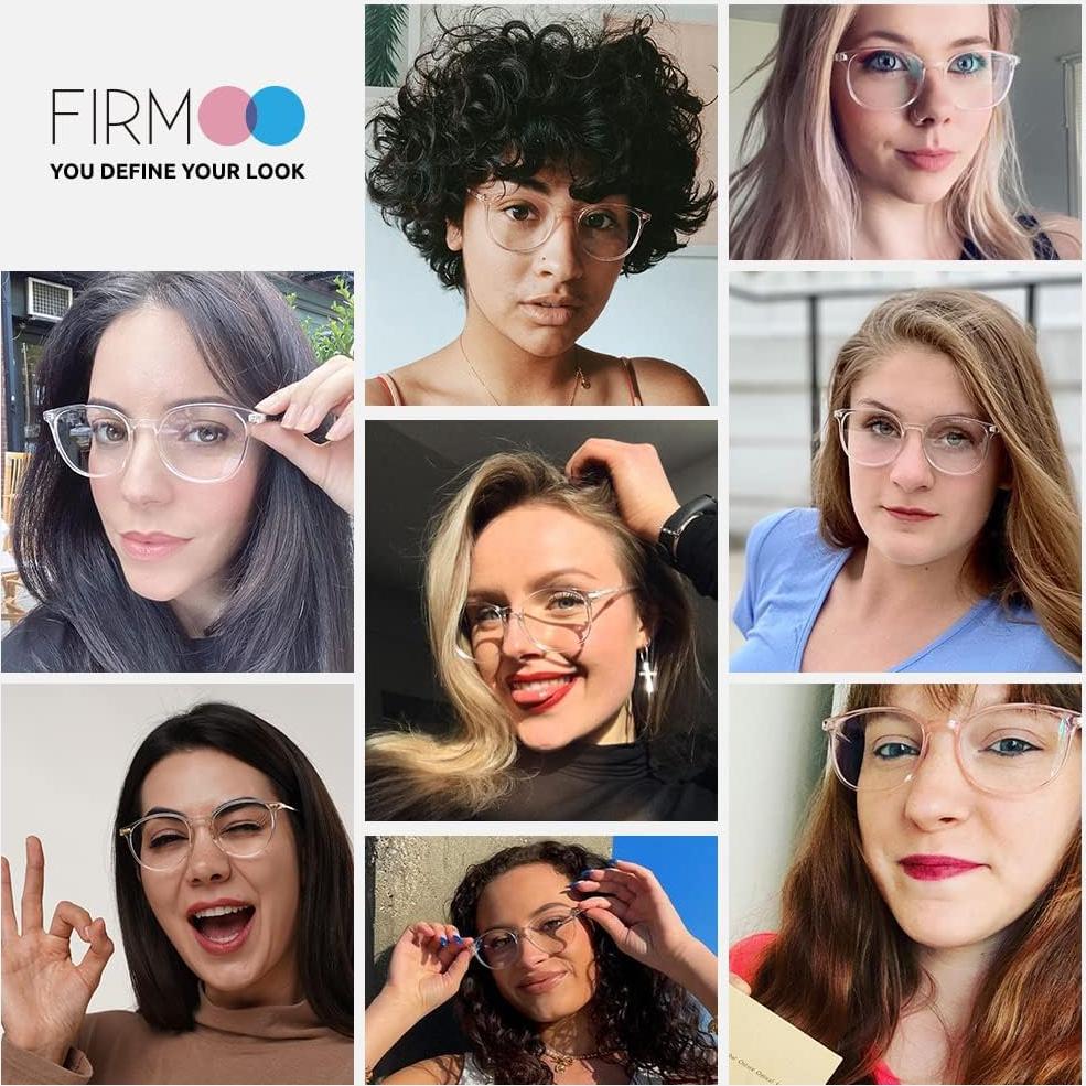 Gafas de Lectura Firmoo UV400 Cuadradas 2.0x Transparentes