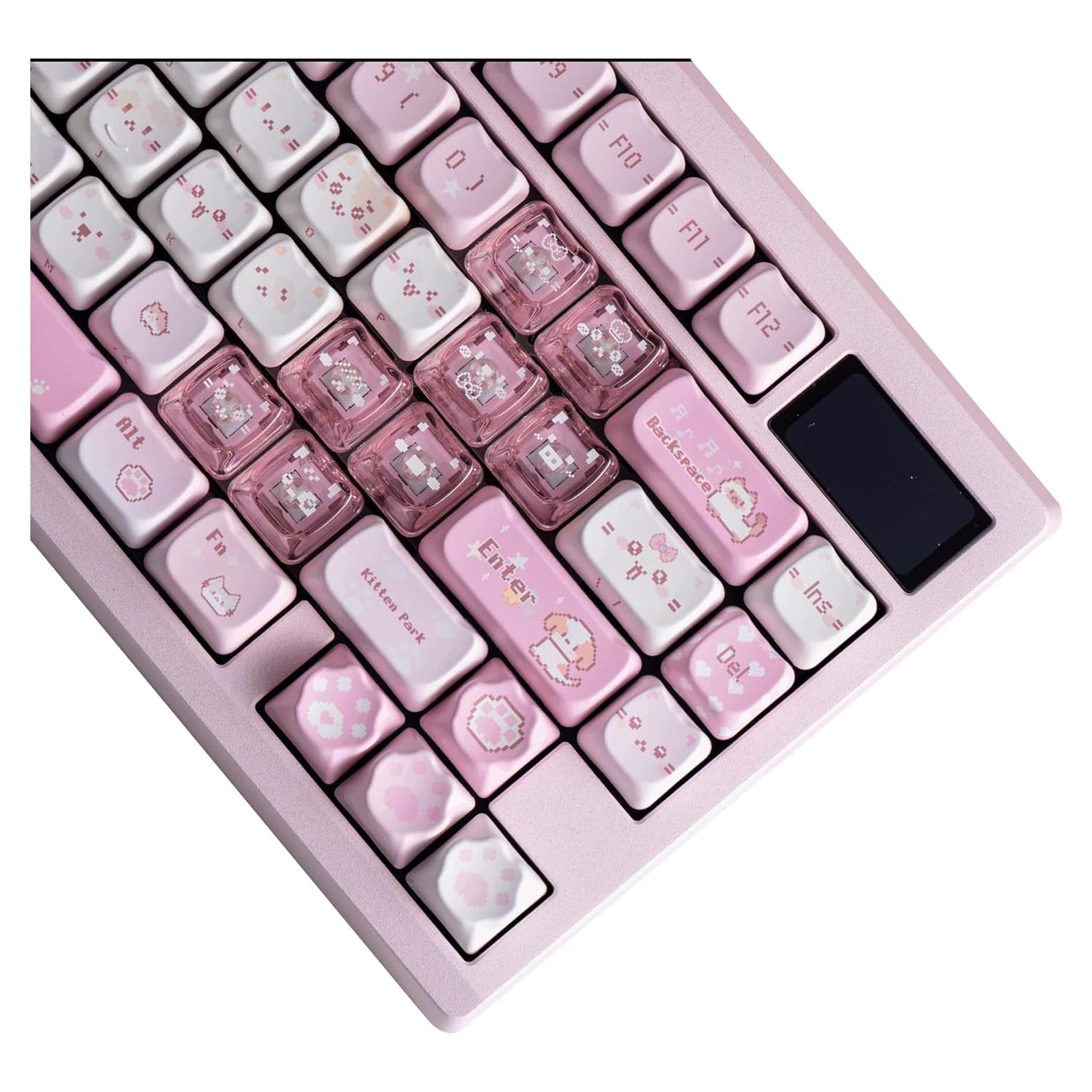 Juego de Teclas PBT daixiahu 141PBT + 26PC Pixel Meow