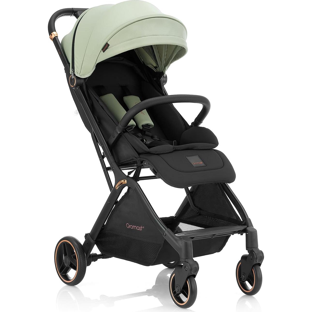 Carrito de bebé Gromast Plegable Verde 7.26 kg Ajustable