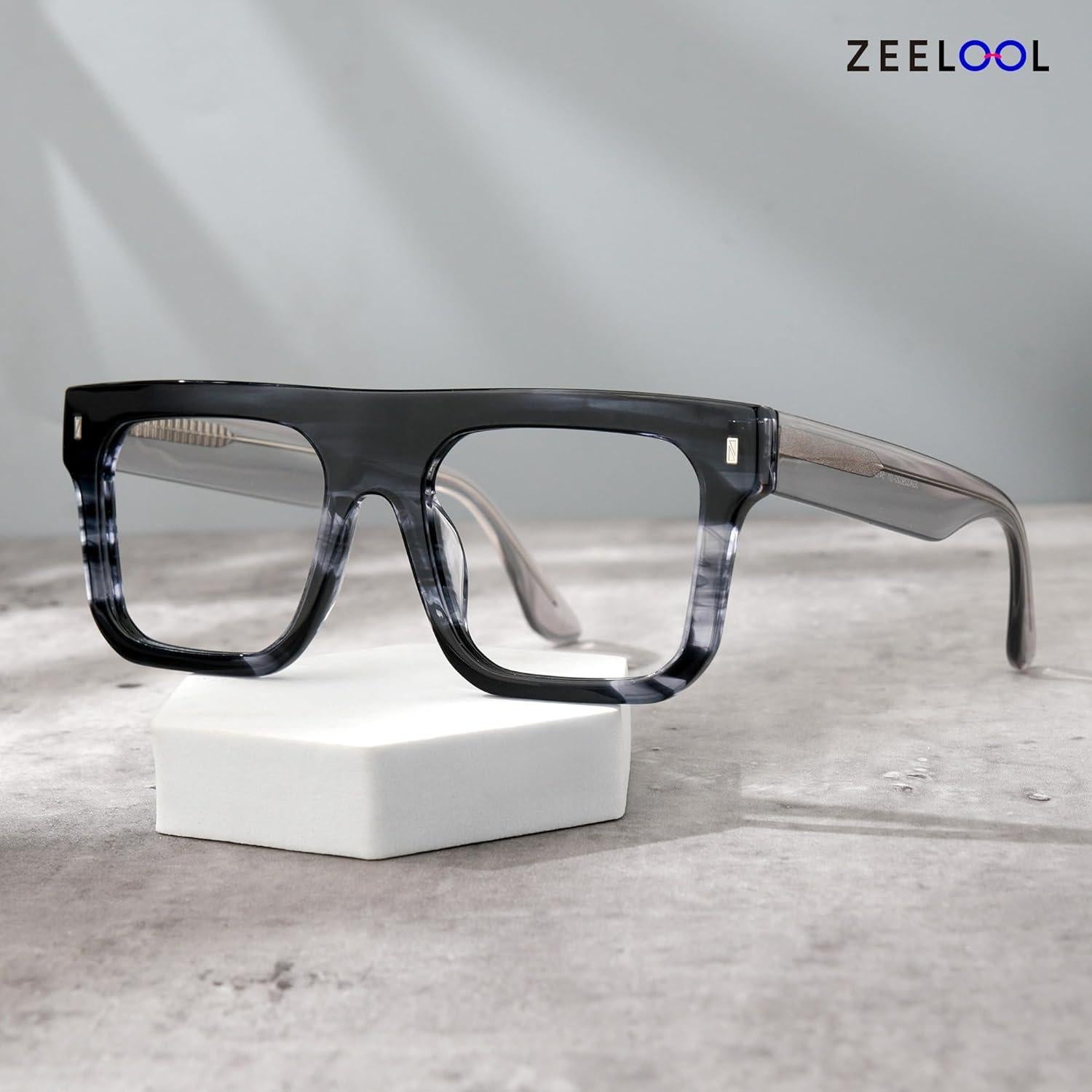 Montura Gafas Aviador Zeelool Lente Clara Hombres