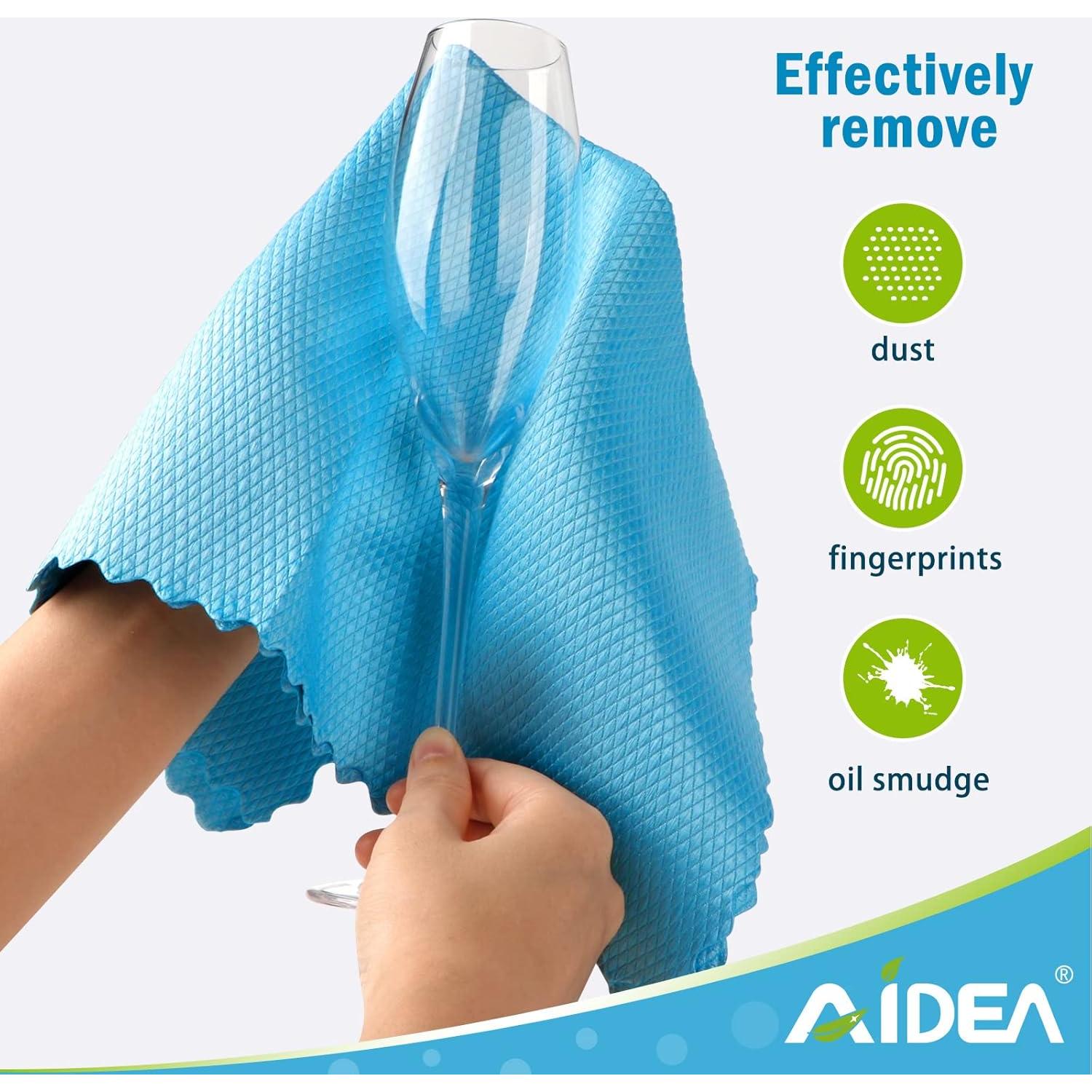 Paños de Microfibra AIDEA 40x40 cm 8PK Sin Pelusa