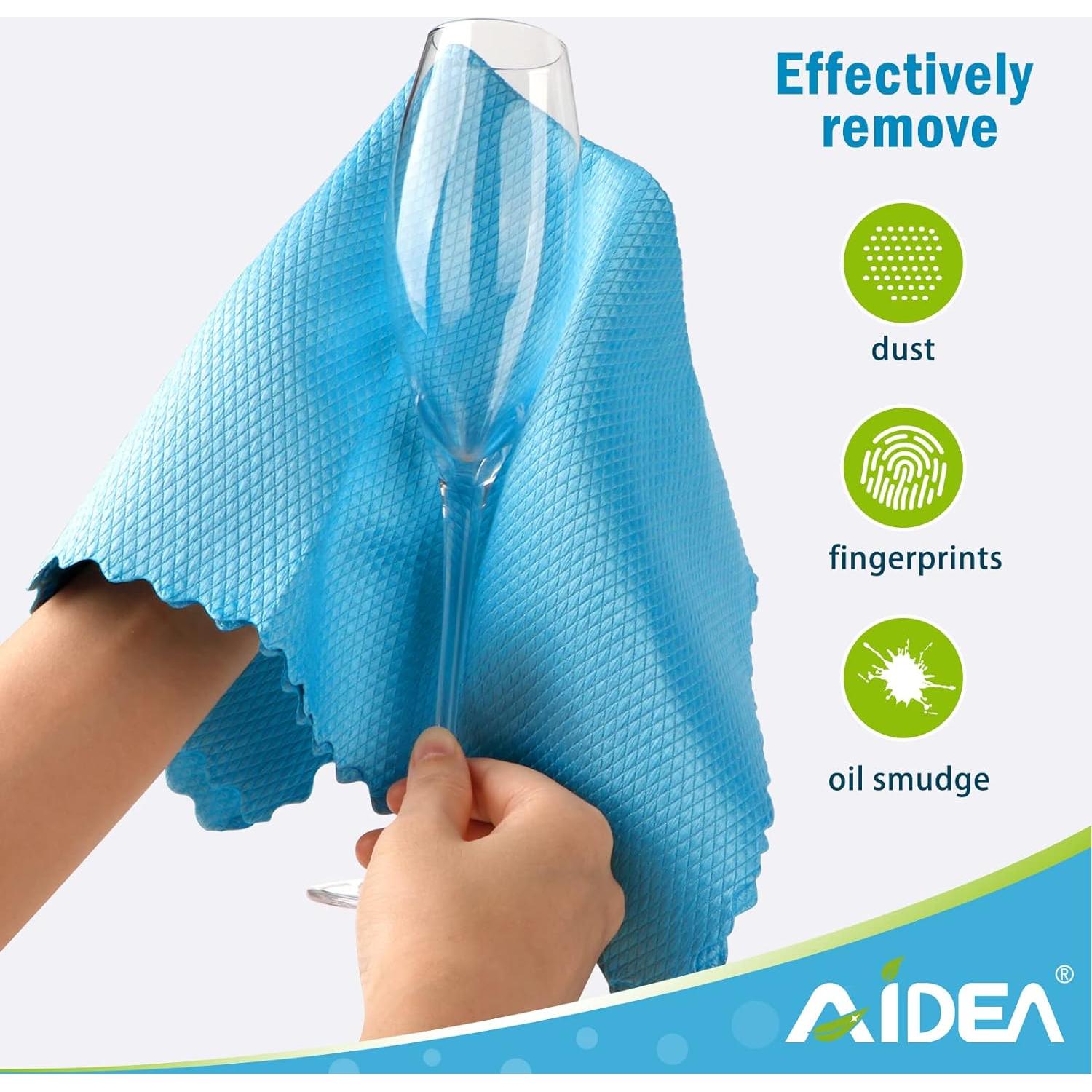 Paños de Microfibra AIDEA 40x40 cm 8PK Sin Pelusa