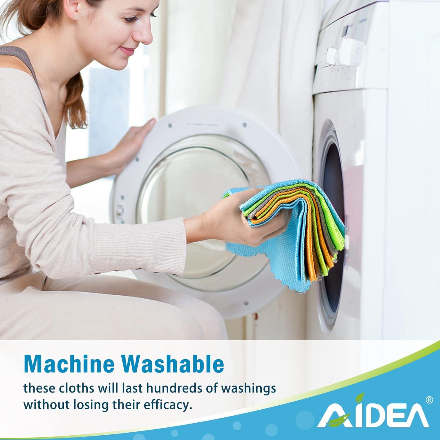 Paños de Limpieza de Vidrio AIDEA 8PK Microfibra 30x30cm