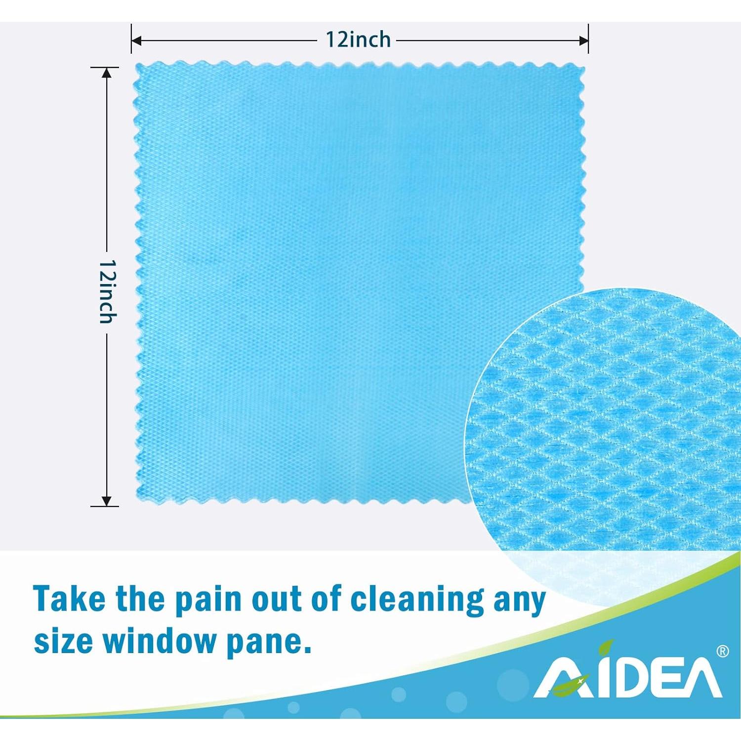 Paños de Limpieza de Vidrio AIDEA 8PK Microfibra 30x30cm