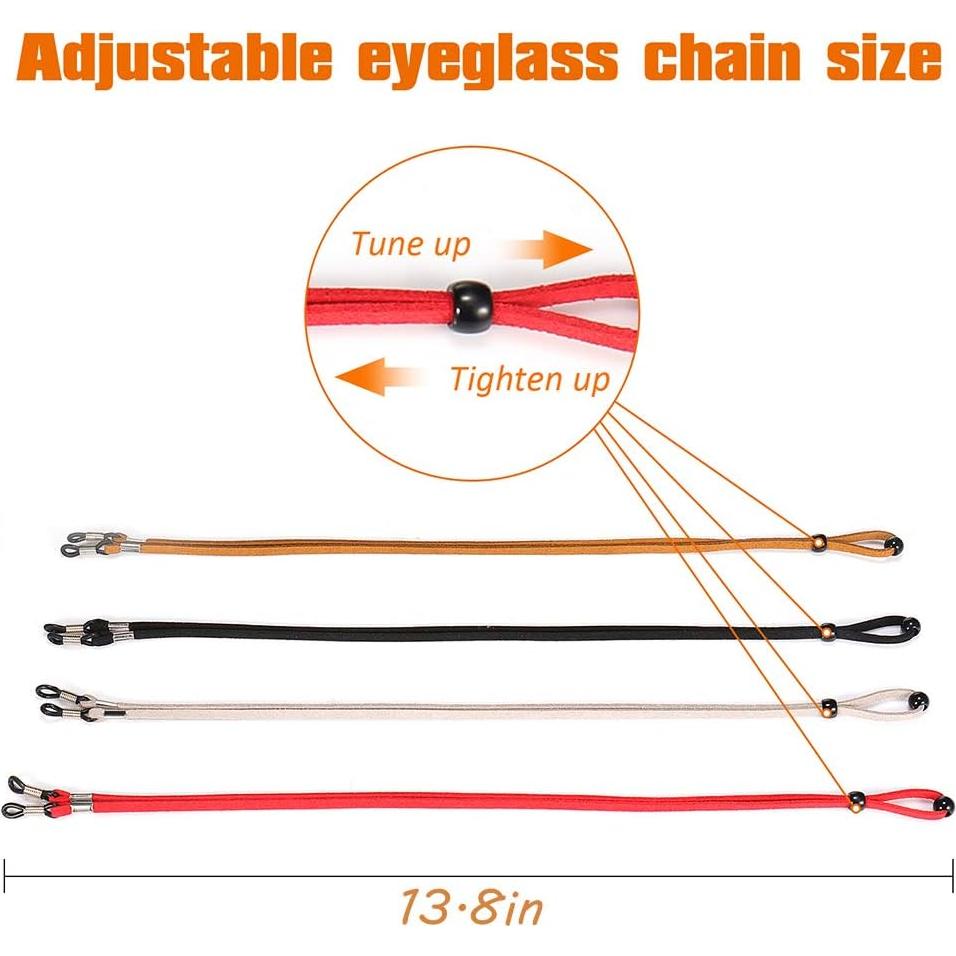 Correa para Gafas SCWJTF Ajustable con Paño de Limpieza