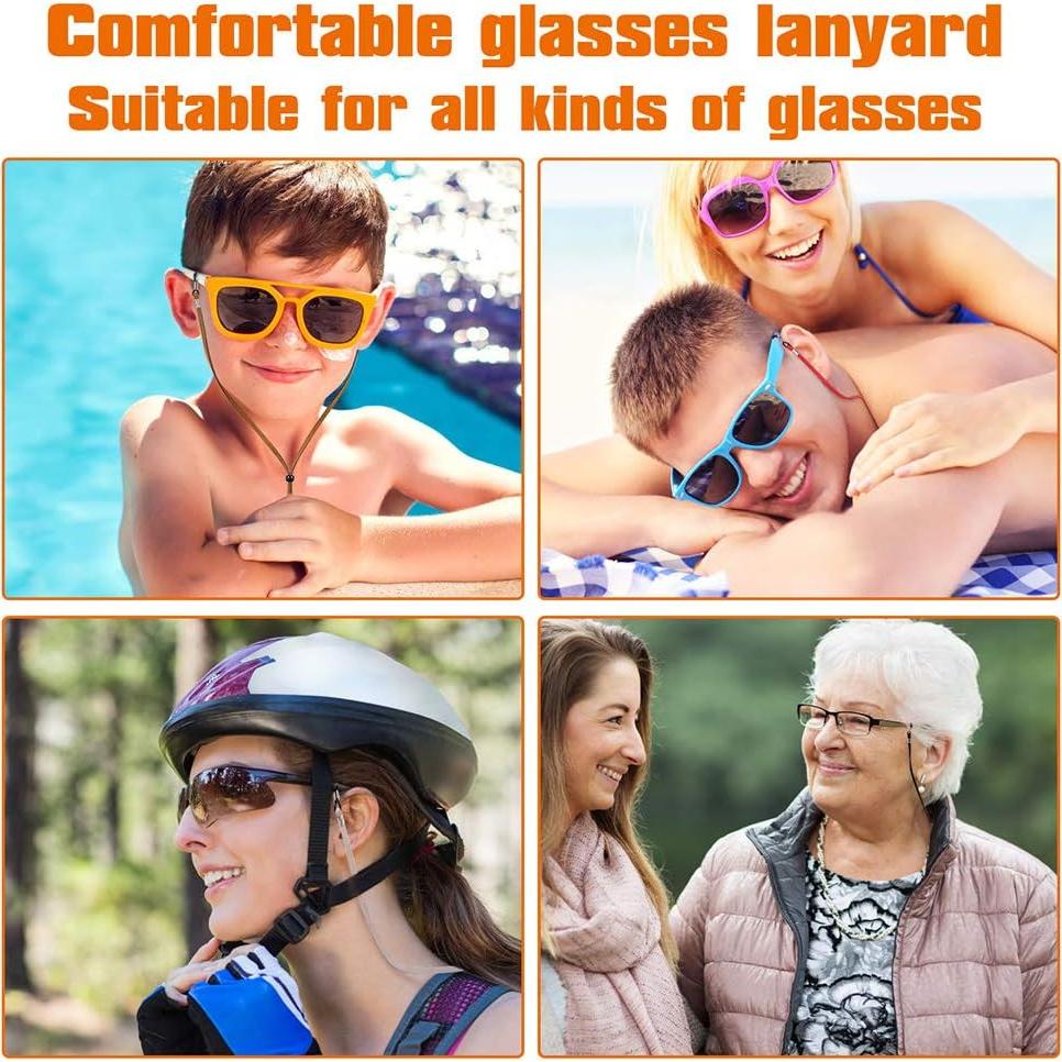 Correa para Gafas SCWJTF Ajustable con Paño de Limpieza