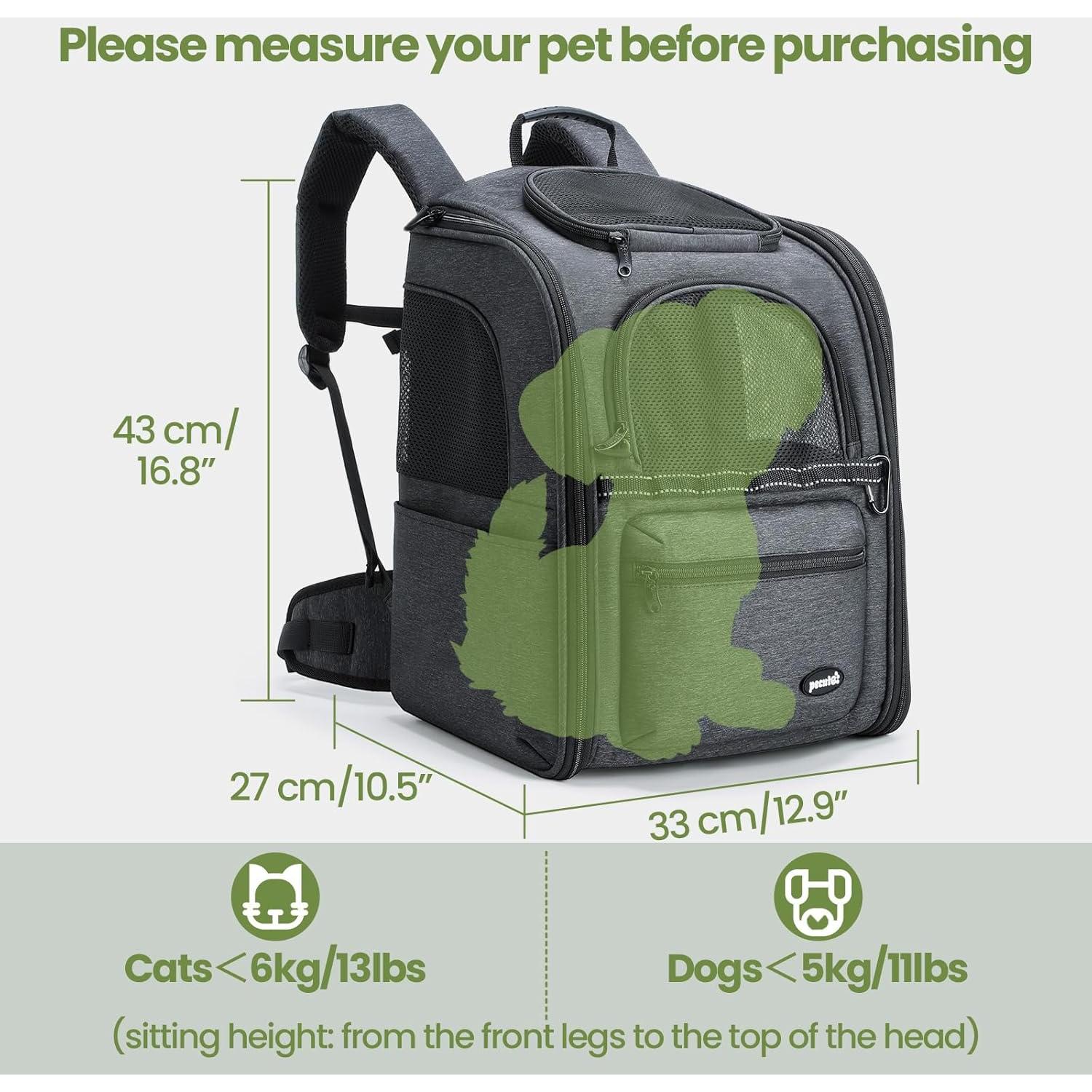 Mochila Transportadora Pecute para Gatos y Perros Pequeños