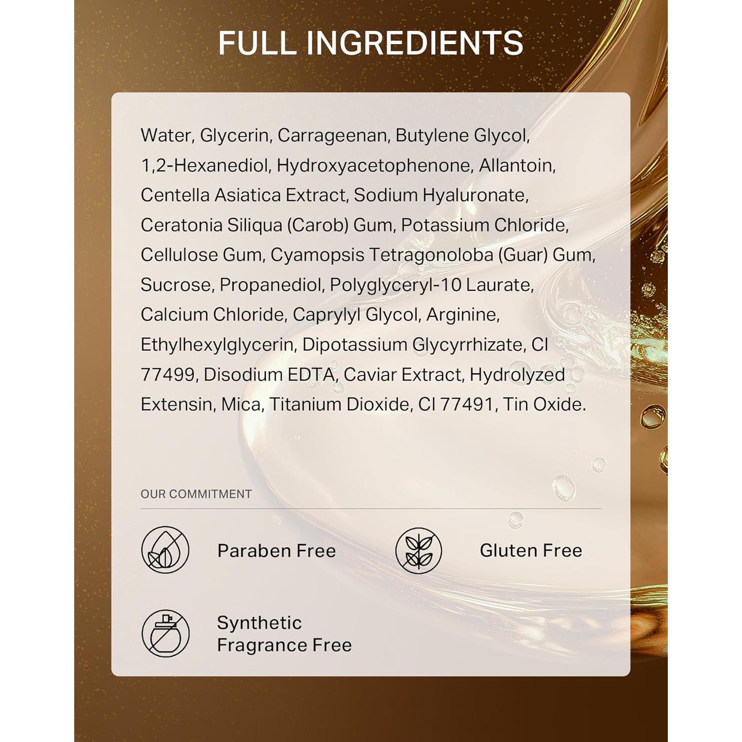 Parches para Ojos Hidratantes Depology Caviar Negro 30 Pares