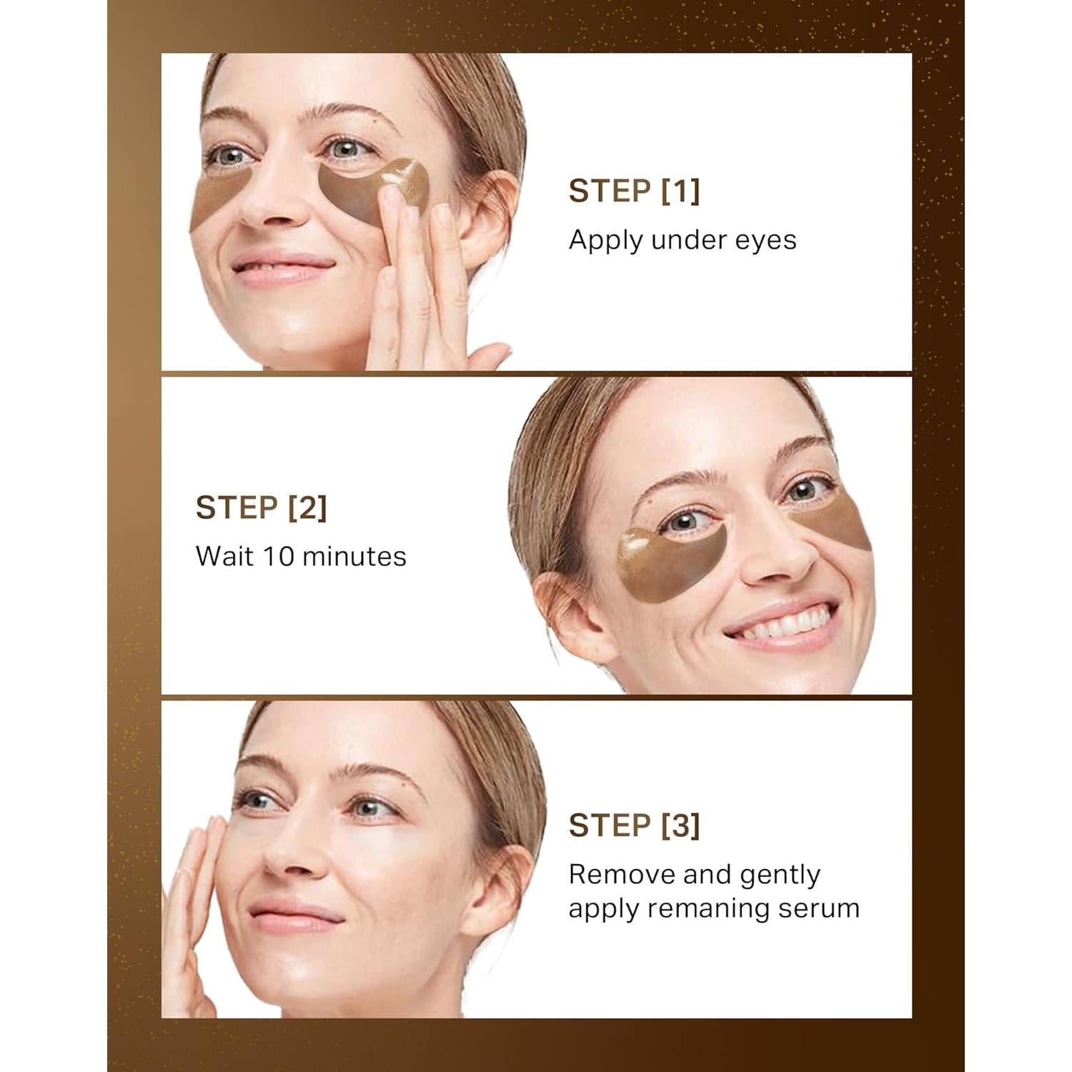 Parches para Ojos Hidratantes Depology Caviar Negro 30 Pares