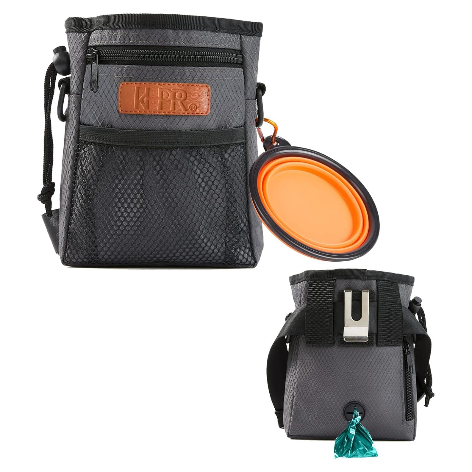 Bolsa de Entrenamiento para Perros KHPR Gris con Tazón