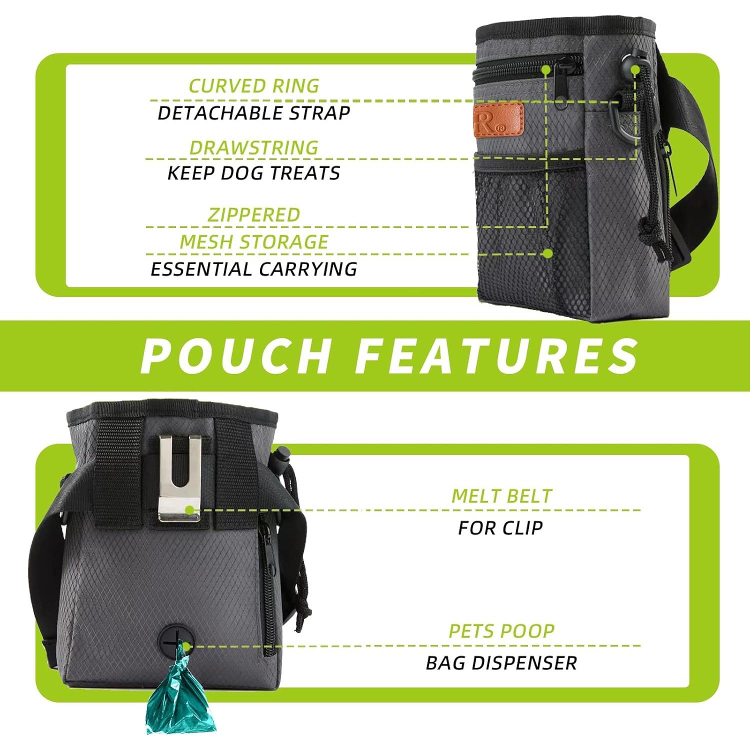 Bolsa de Entrenamiento para Perros KHPR Gris con Tazón