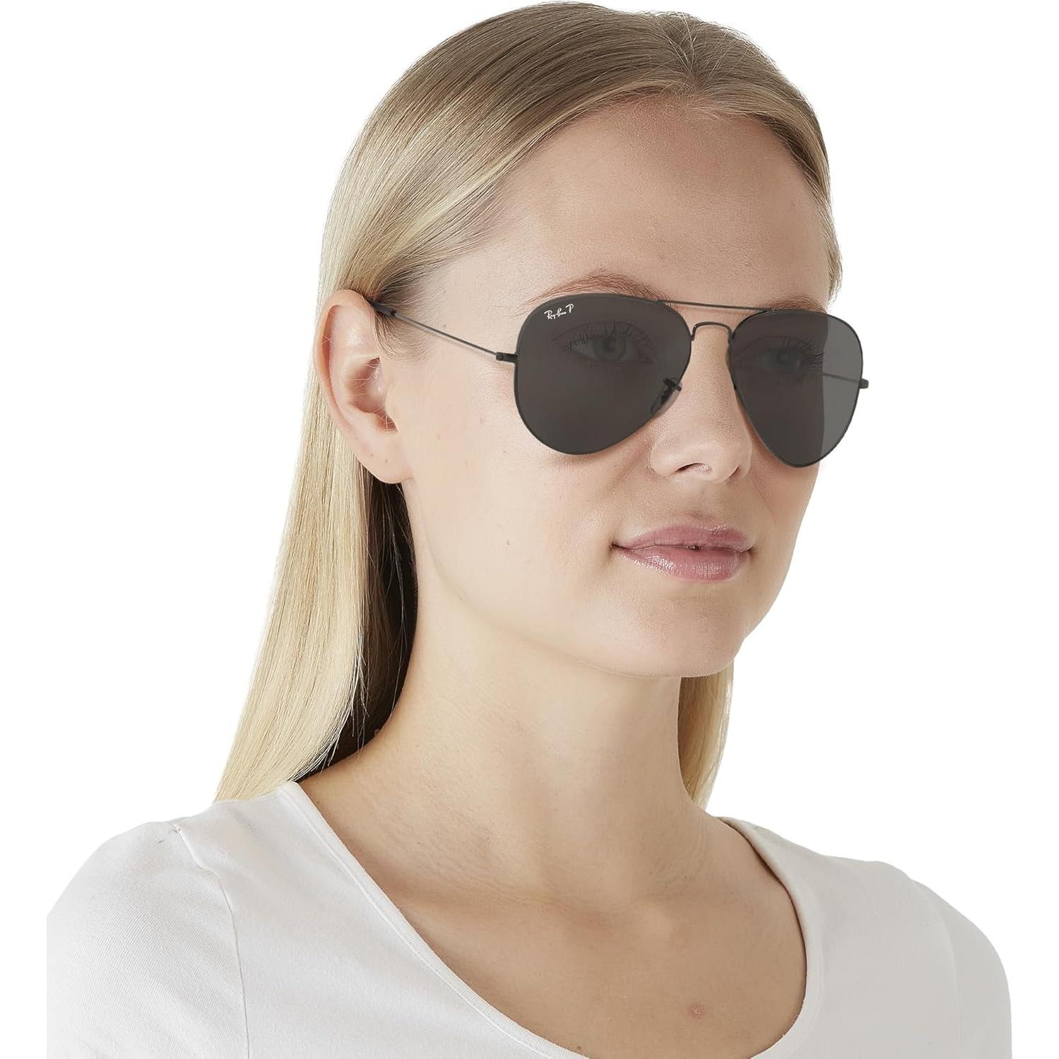 Gafas de sol Ray-Ban Aviador Polarizadas 58mm Negro