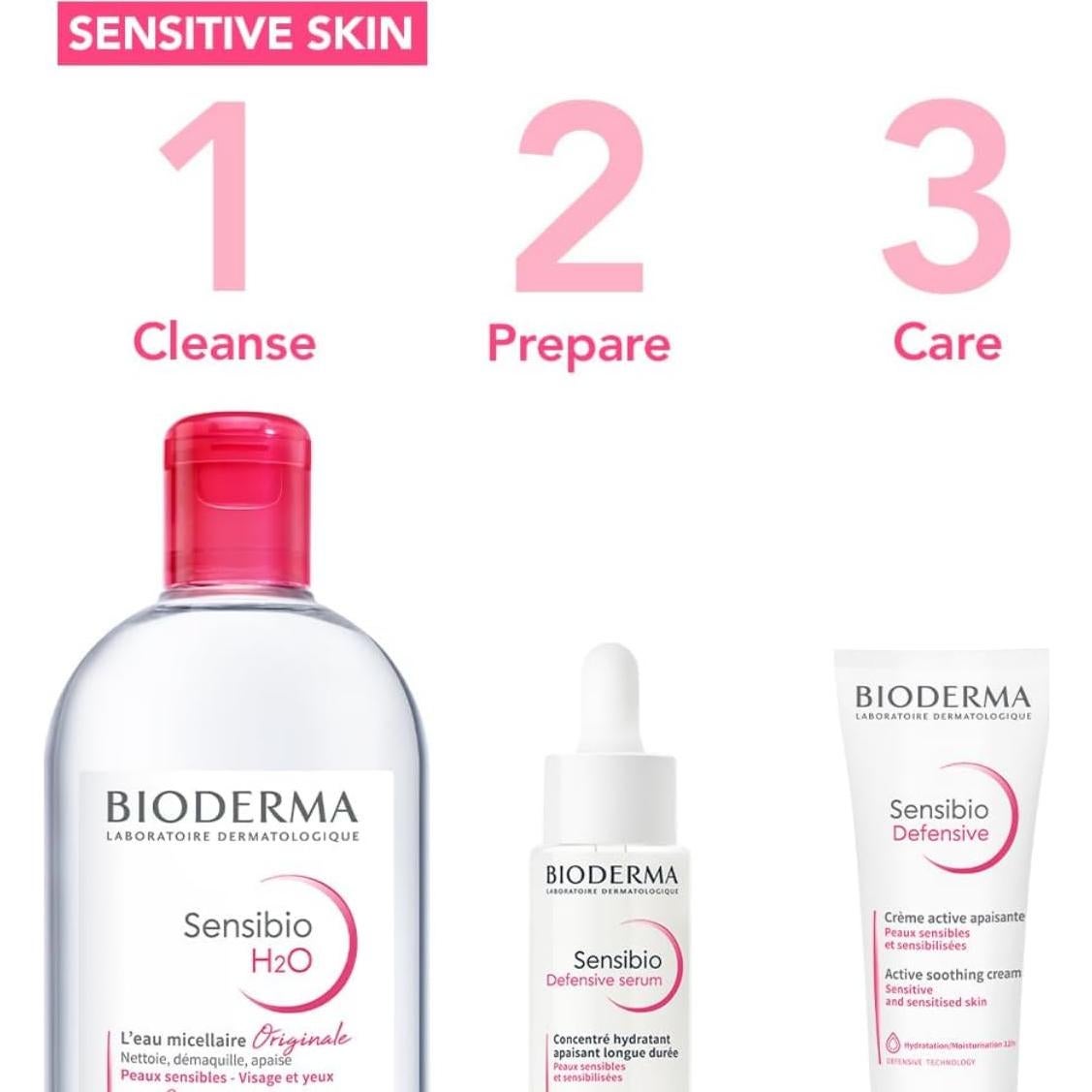 Agua Micelar Bioderma Sensibio 493 ml Limpiador Facial