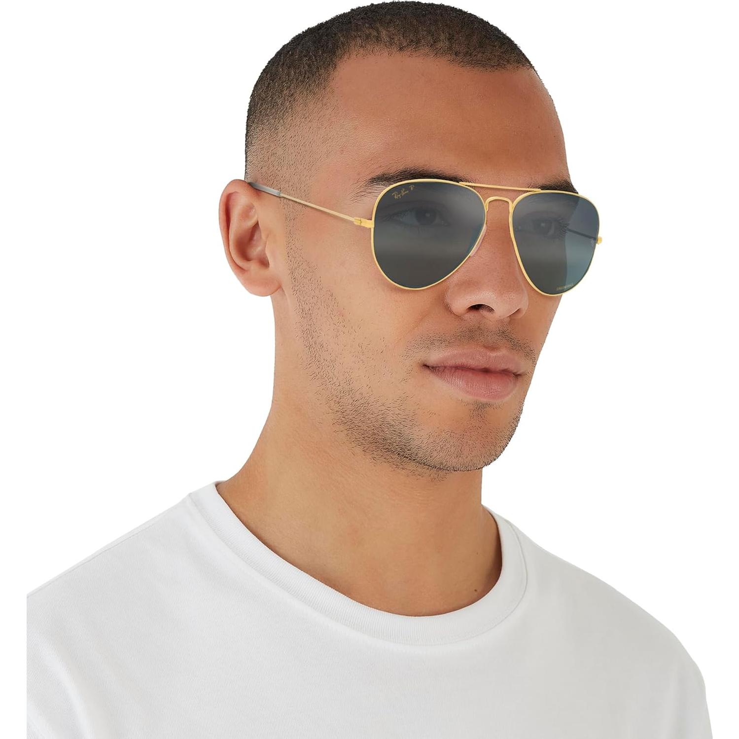 Gafas de Sol Ray-Ban Aviador Polarizadas 55mm Oro Legend