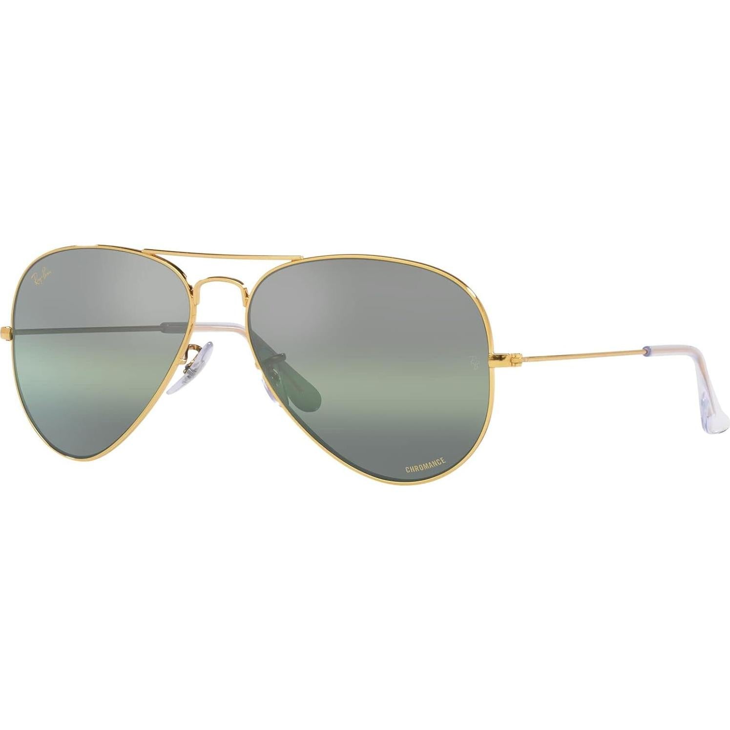 Gafas de Sol Ray-Ban Aviador Polarizadas 55mm Oro Verde